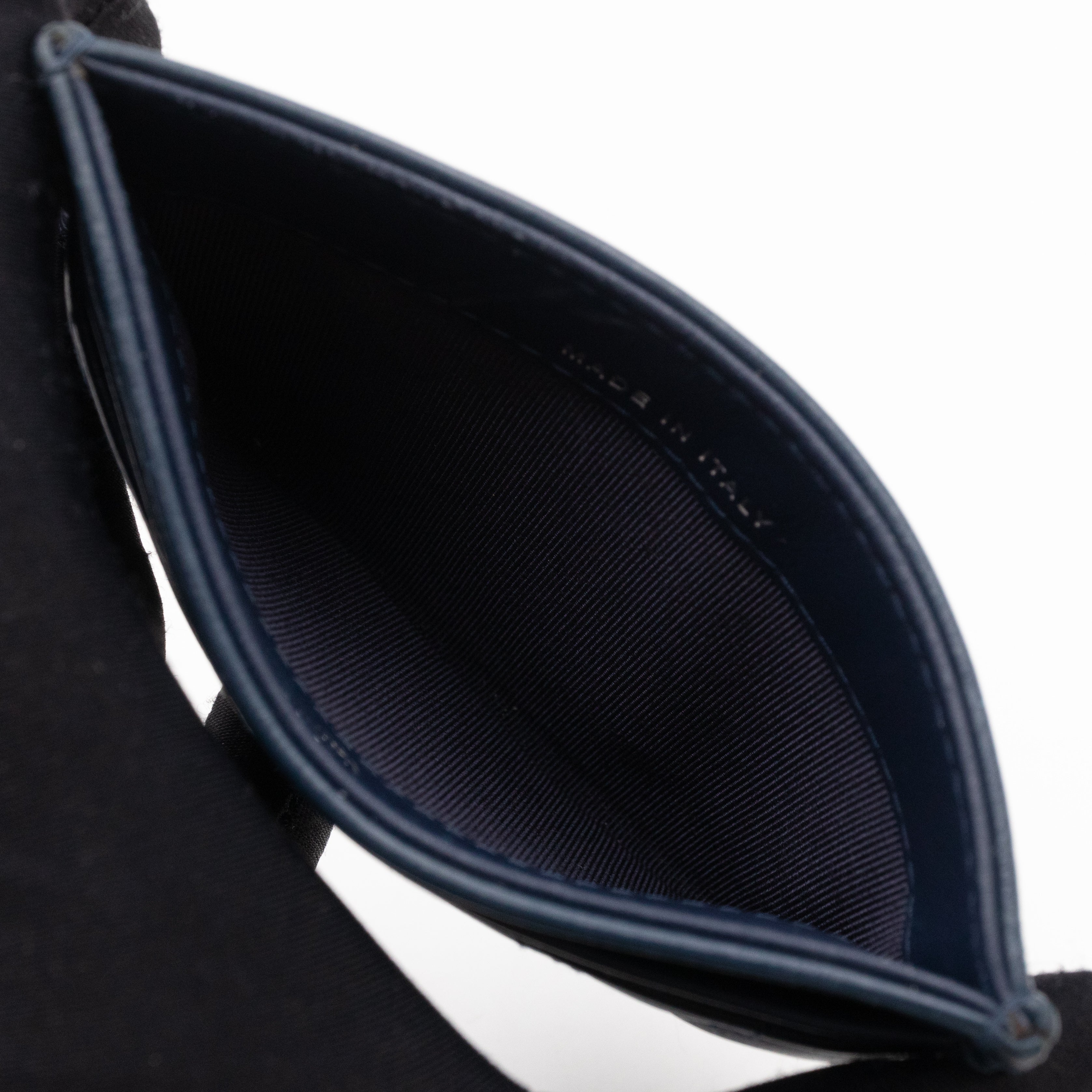 Gabrielle Card Holder Blue Leather