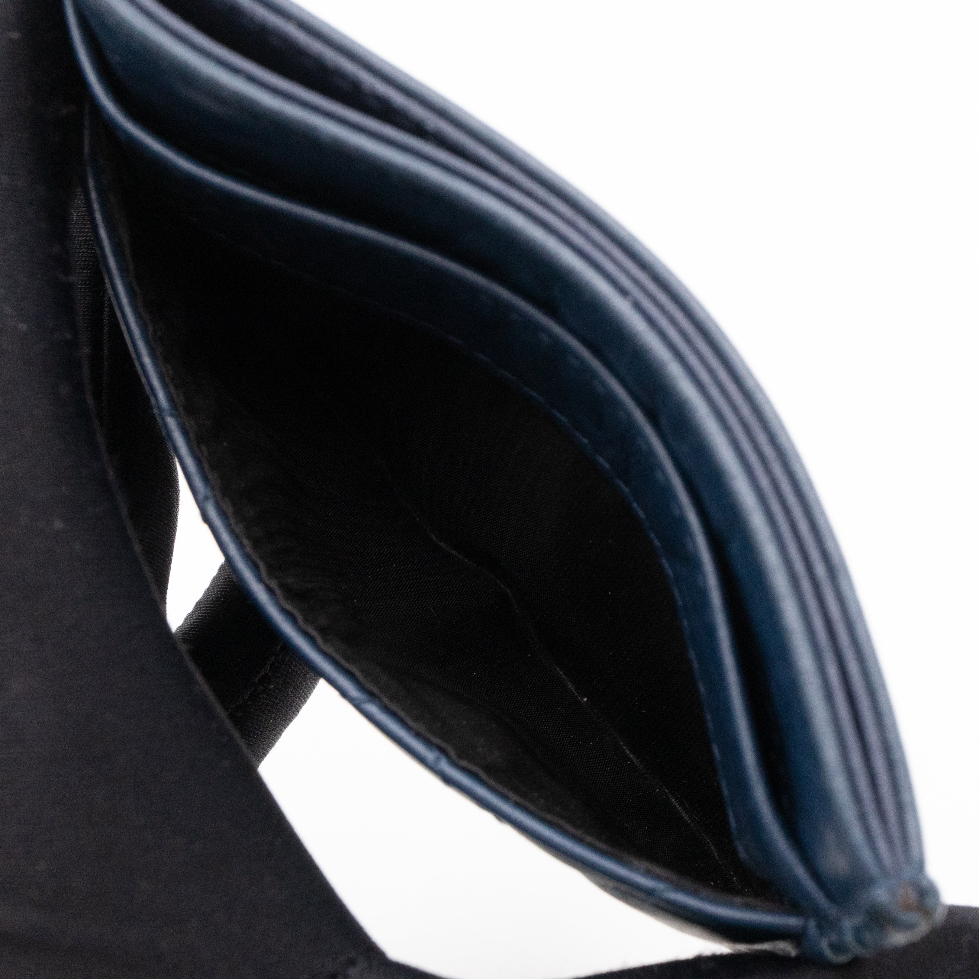 Gabrielle Card Holder Blue Leather