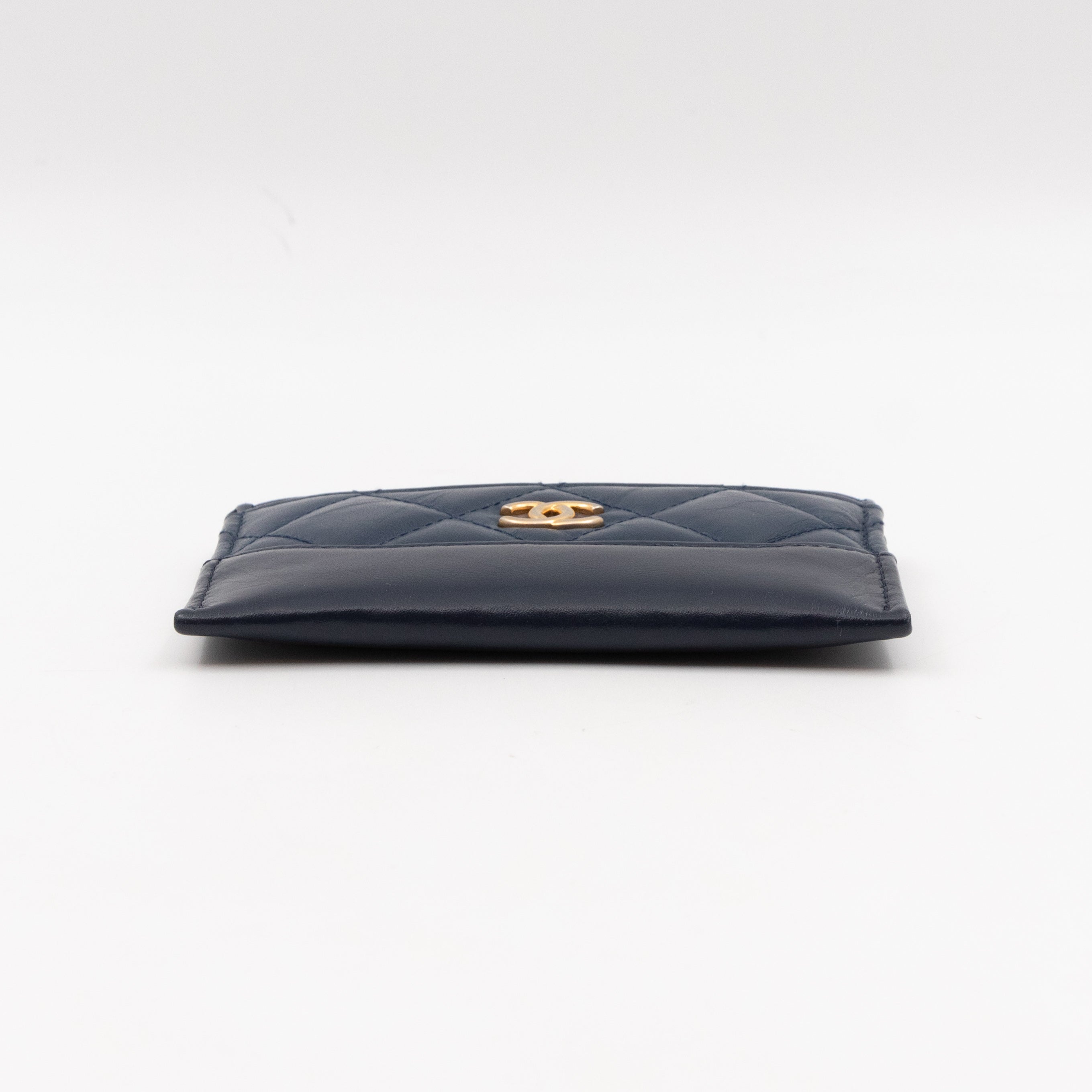 Gabrielle Card Holder Blue Leather