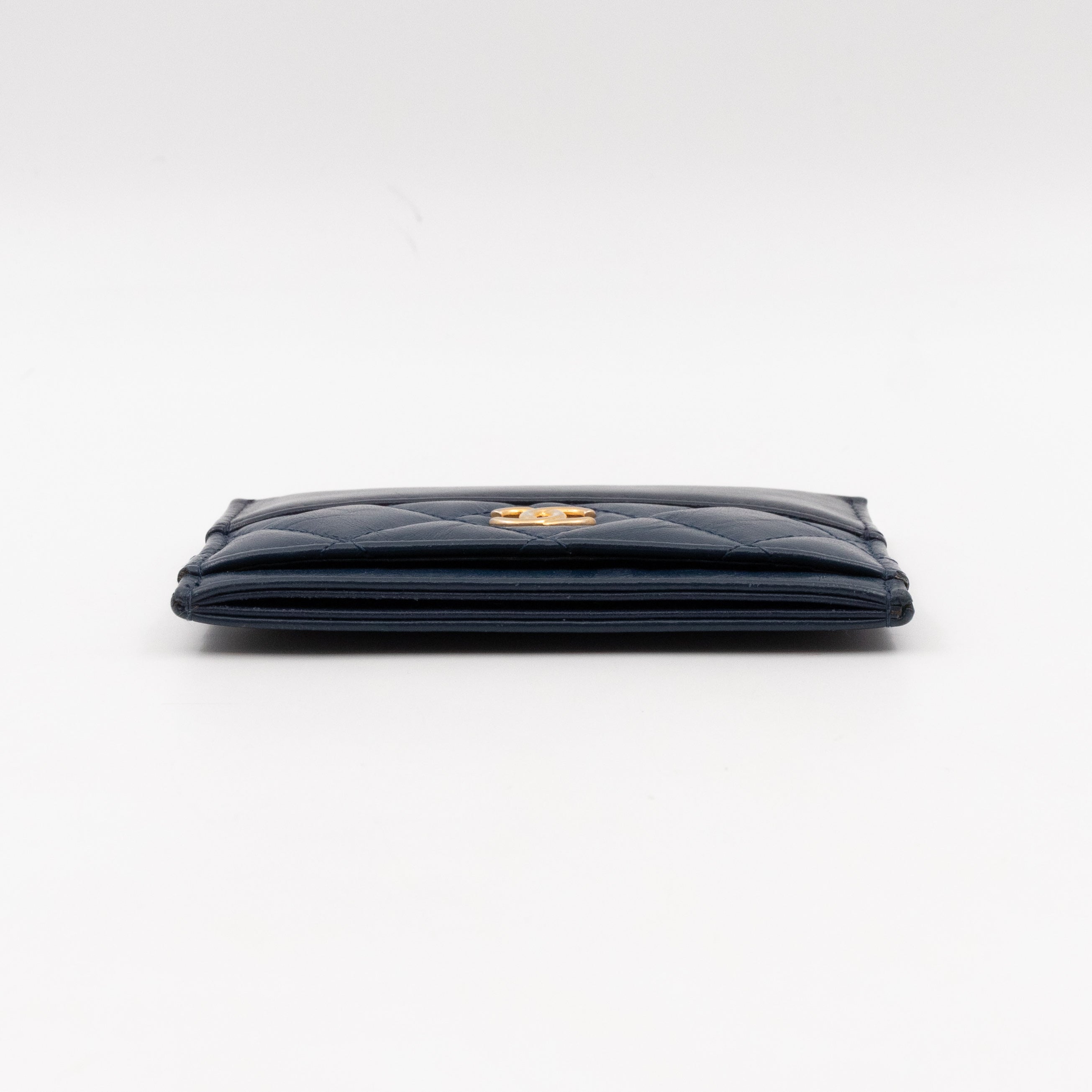 Gabrielle Card Holder Blue Leather