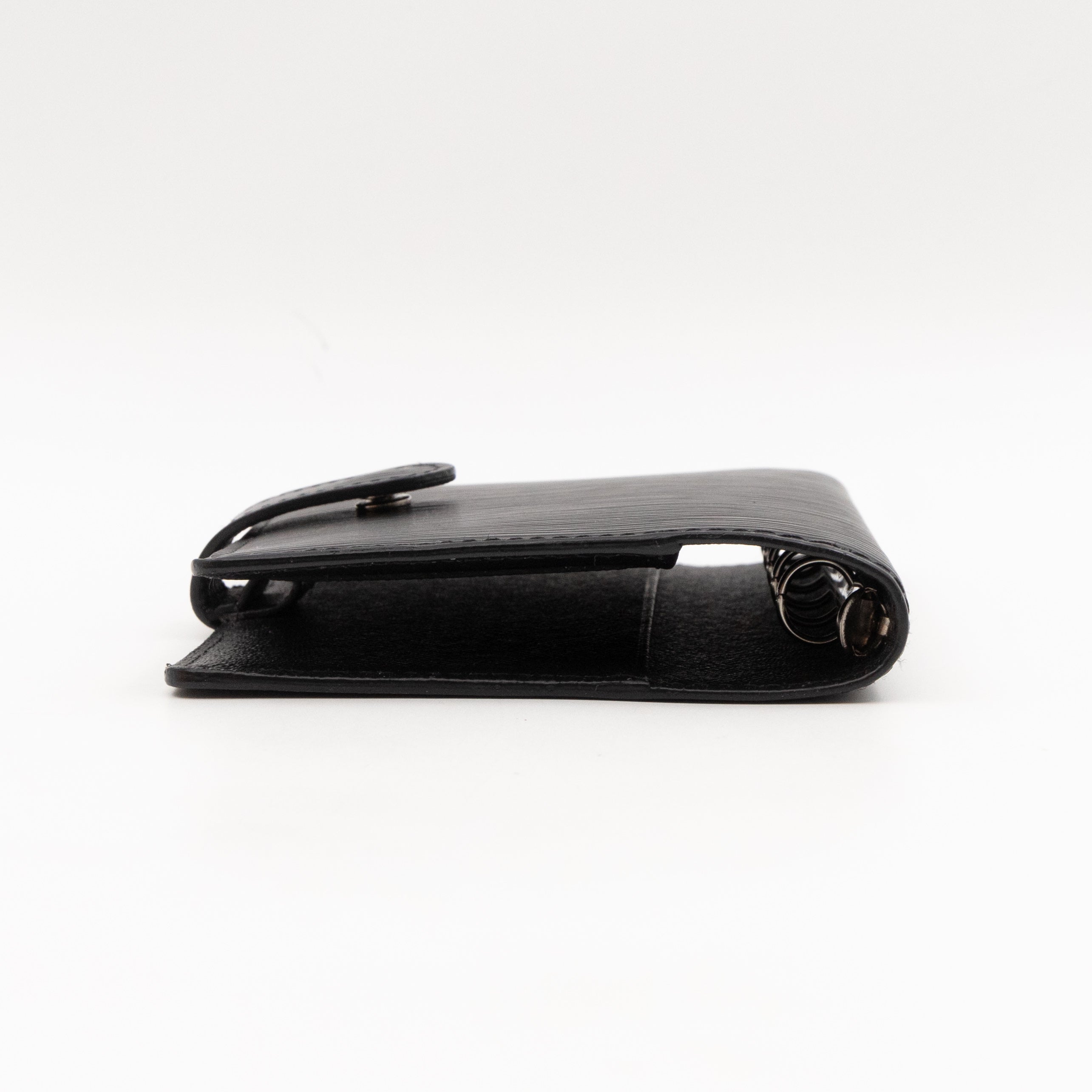 Small Ring Agenda Cover Black Epi