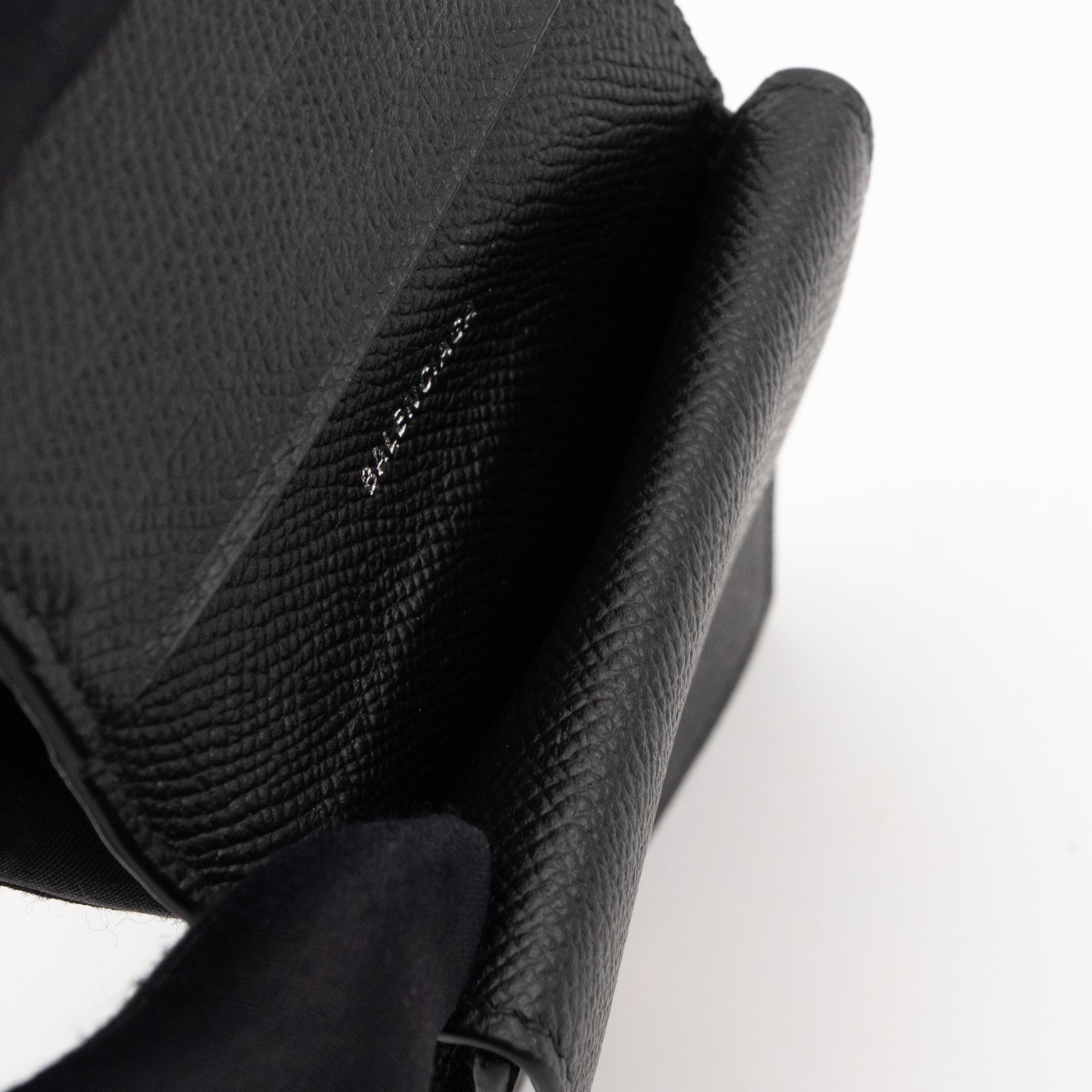 Monaco Flap Coin Card Holder Black Leather