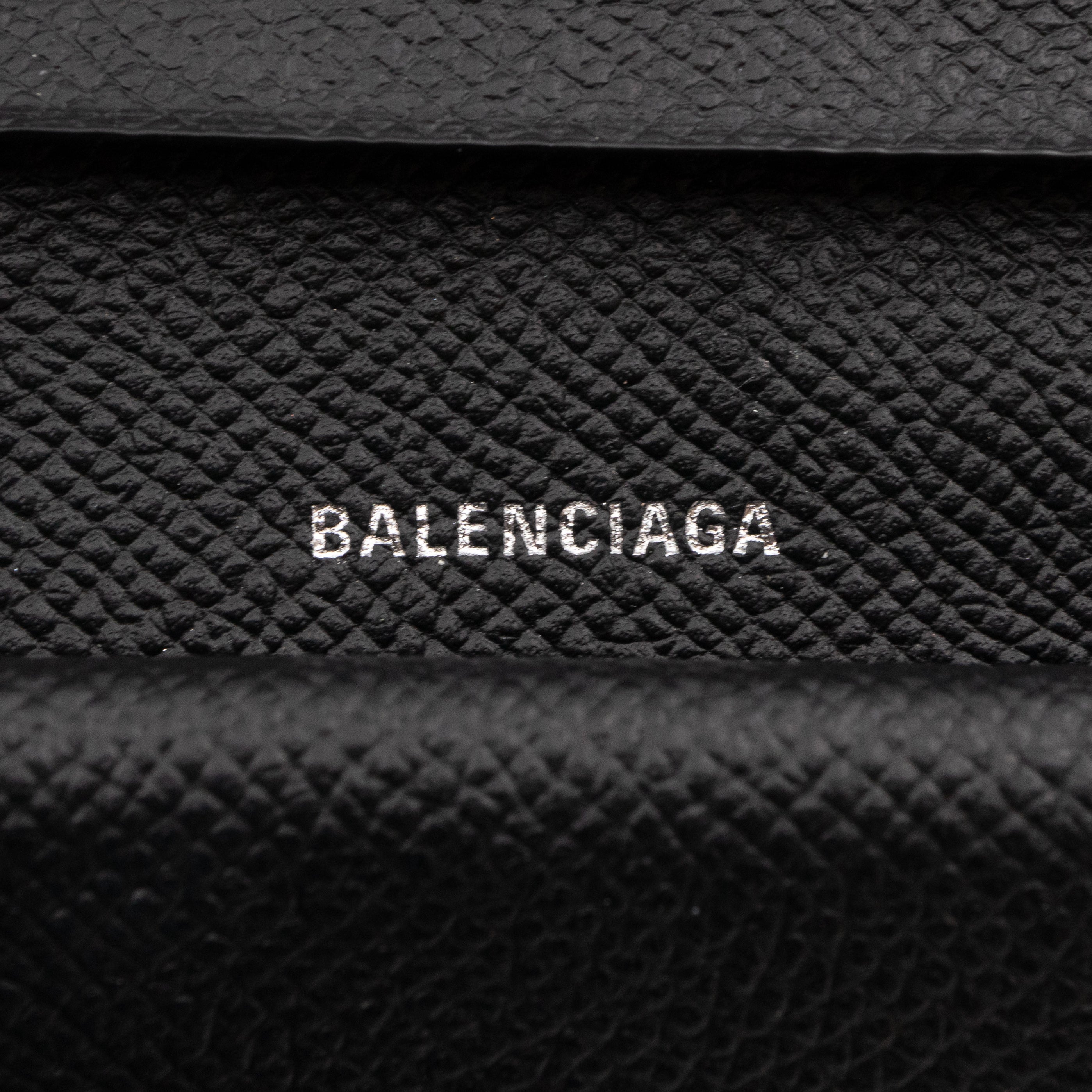 Monaco Flap Coin Card Holder Black Leather
