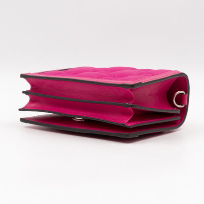 GG Marmont Matelasse Mini Messenger Bag Fuchsia