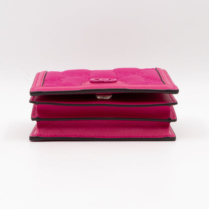 GG Marmont Matelasse Mini Messenger Bag Fuchsia