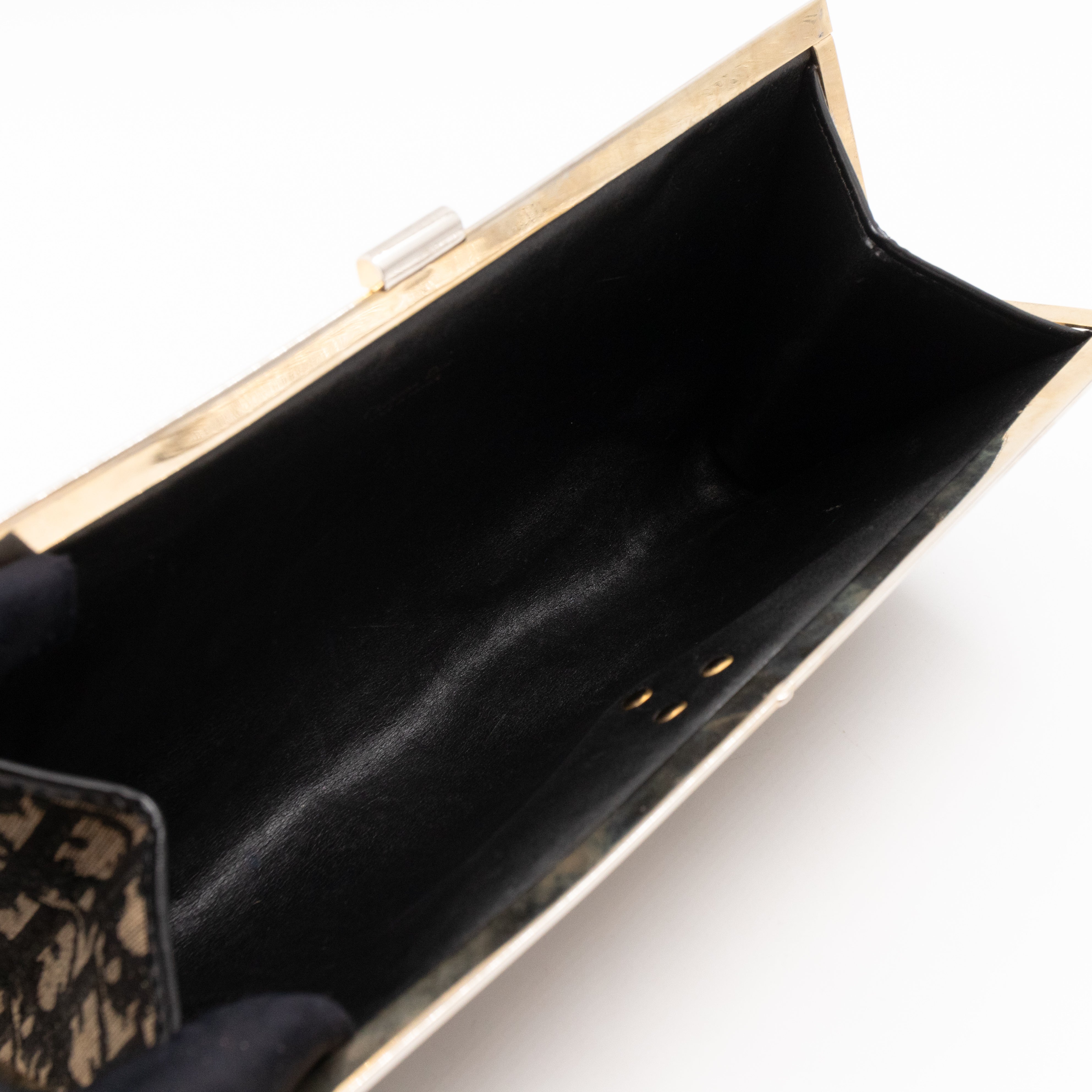 Vintage Clutch Black Dior Oblique Jacquard