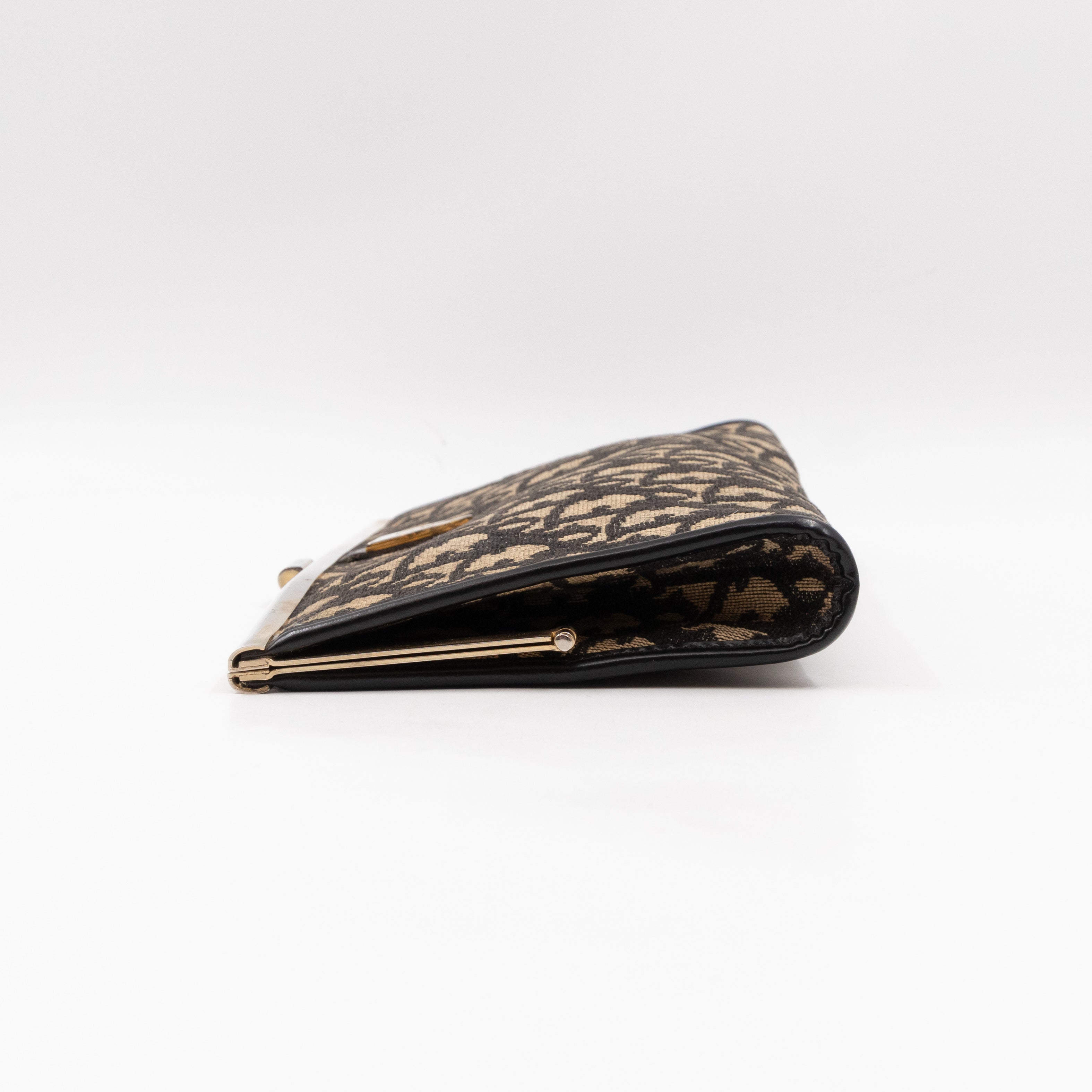 Vintage Clutch Black Dior Oblique Jacquard