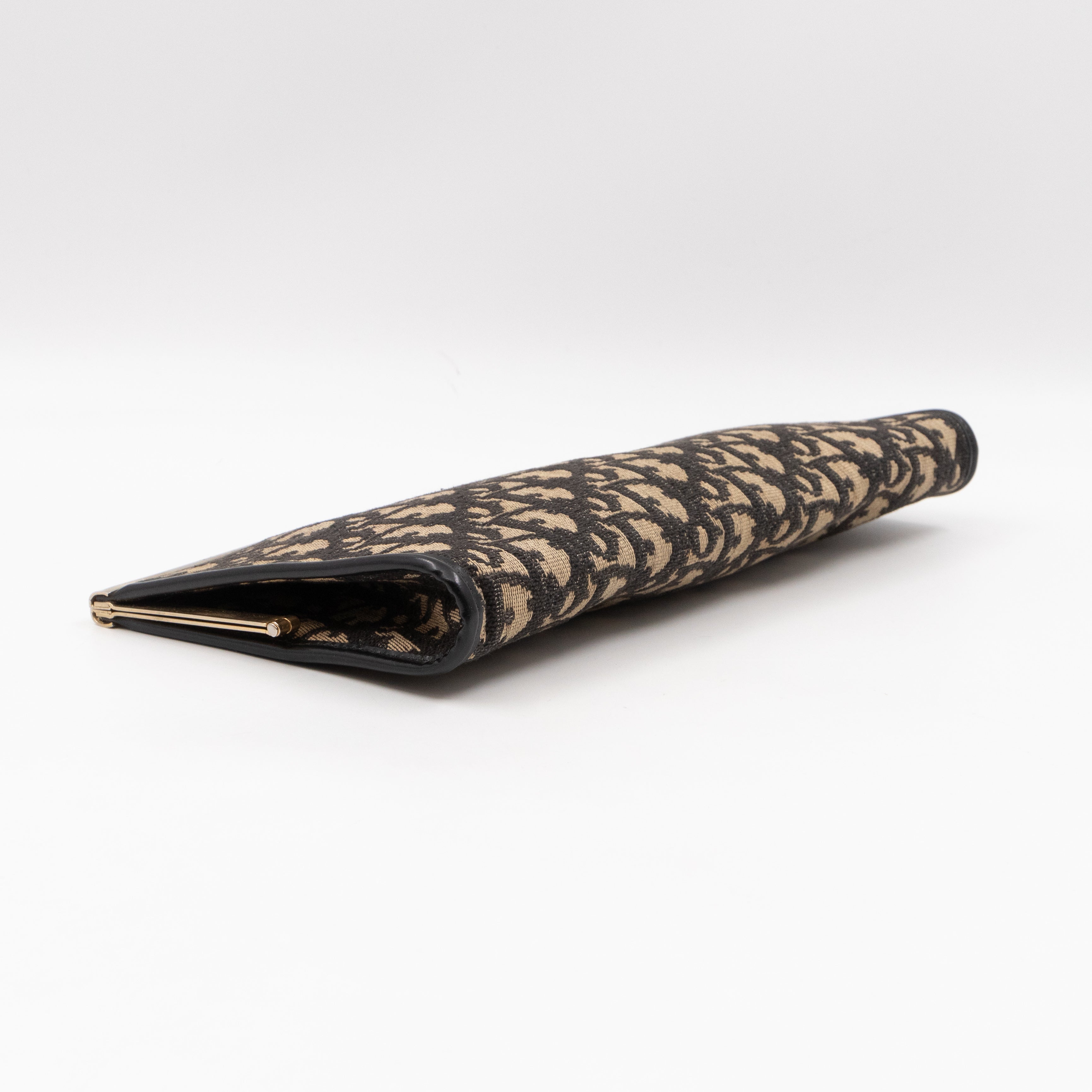 Vintage Clutch Black Dior Oblique Jacquard