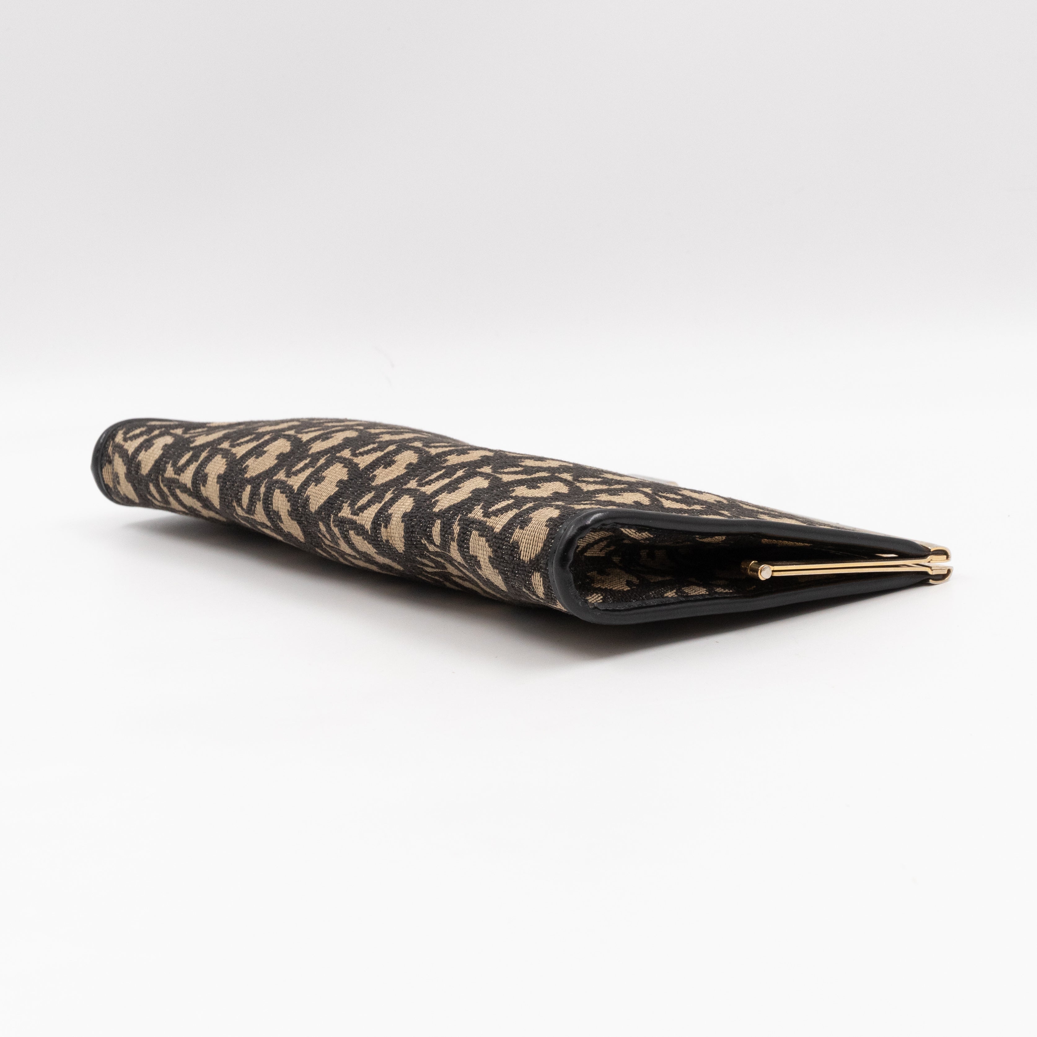 Vintage Clutch Black Dior Oblique Jacquard