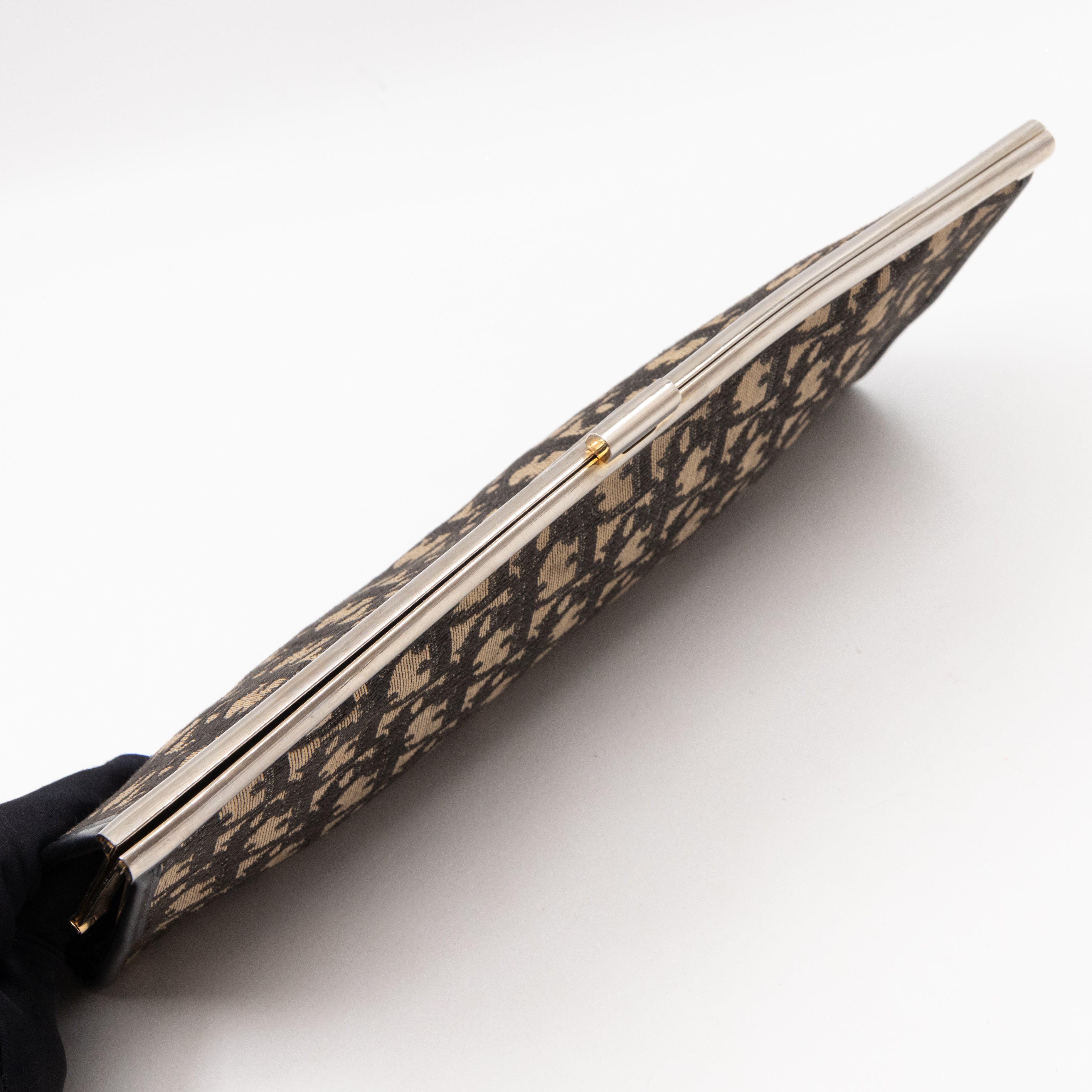 Vintage Clutch Black Dior Oblique Jacquard
