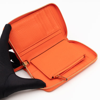 Zip Around Wallet Orange