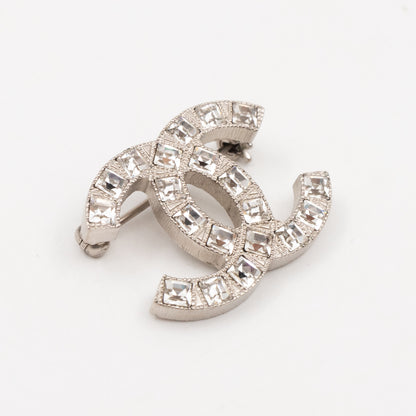 CC Brooch Crystal Silver