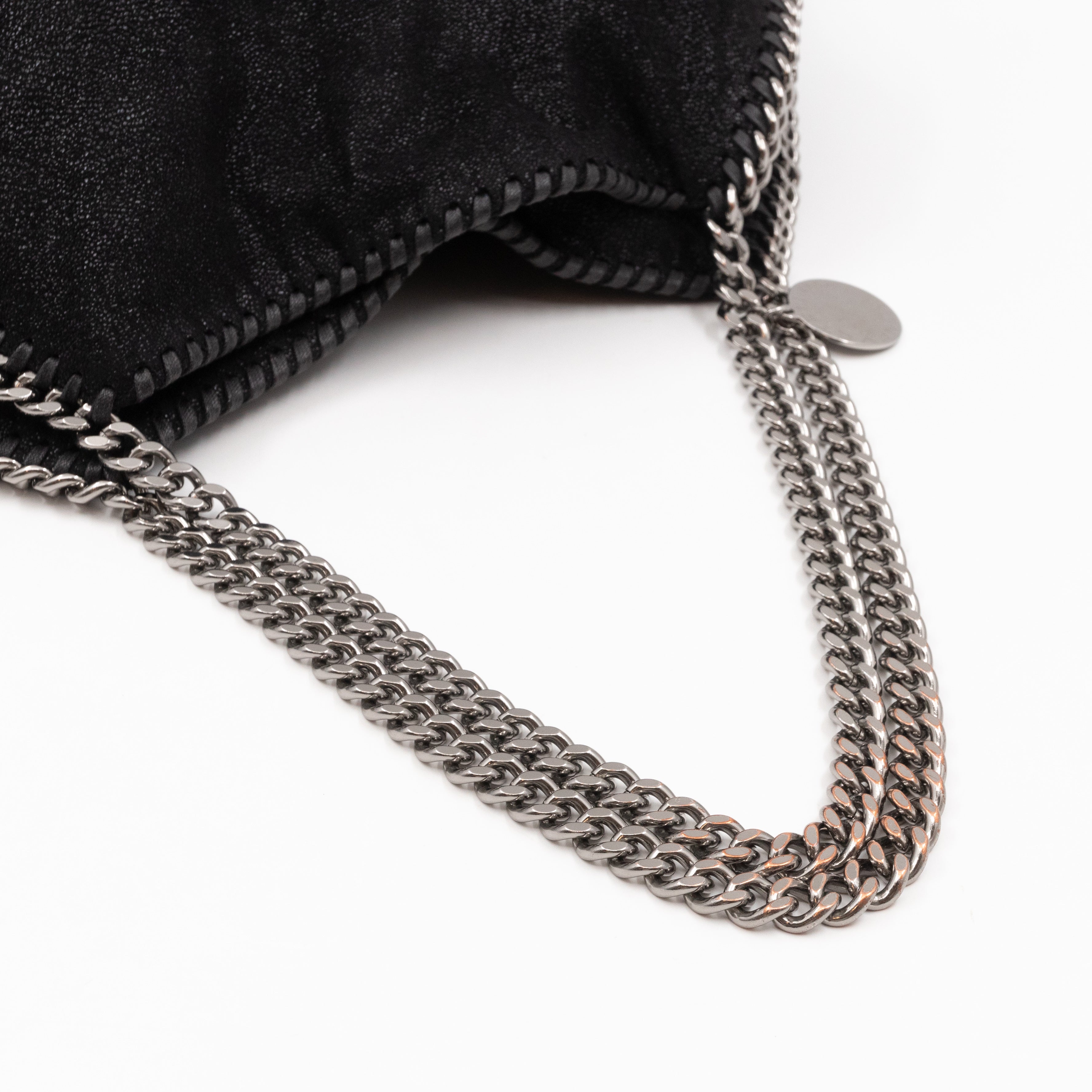 Falabella Tote Black Silver
