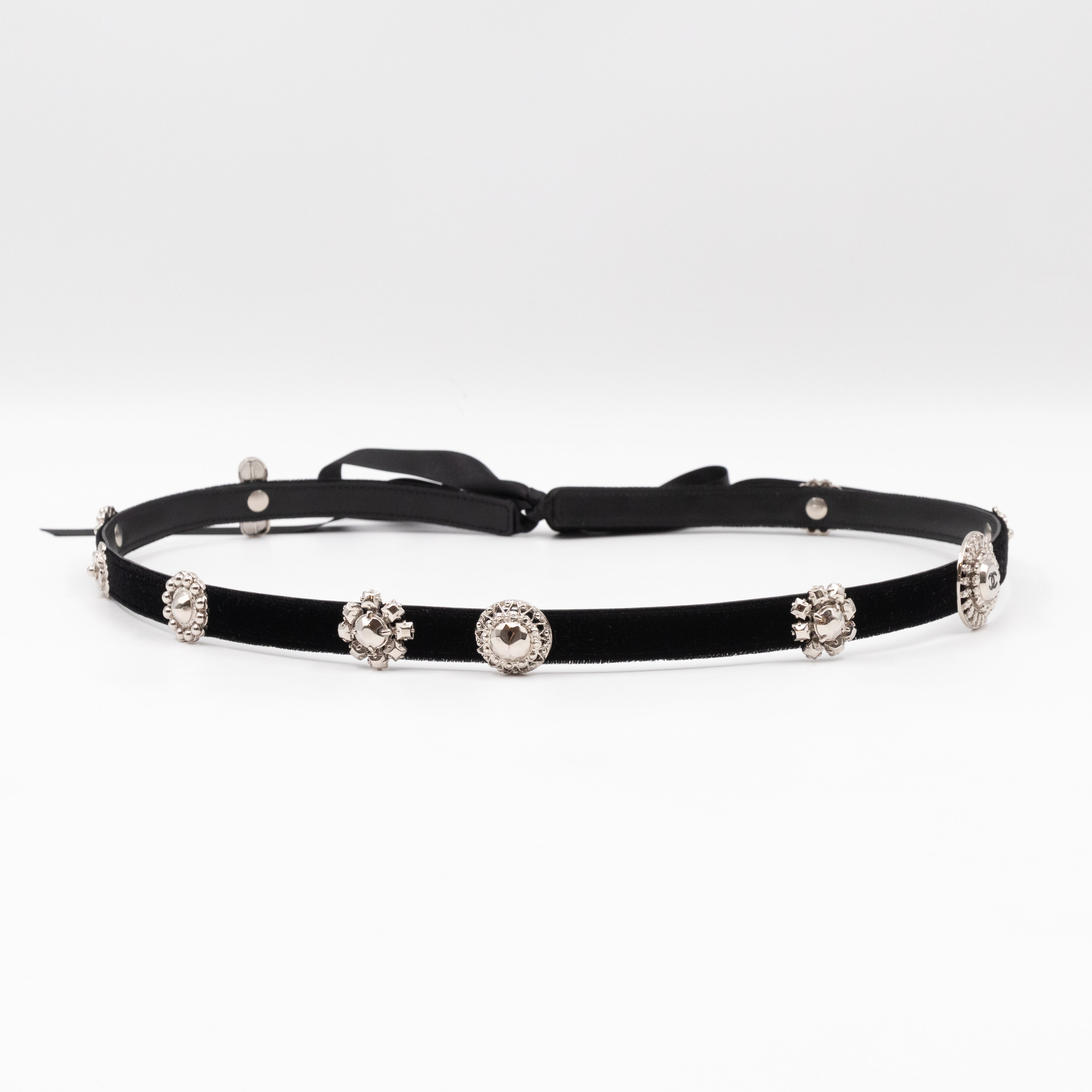 Lucky Charms Ribbon Belt Black Velvet