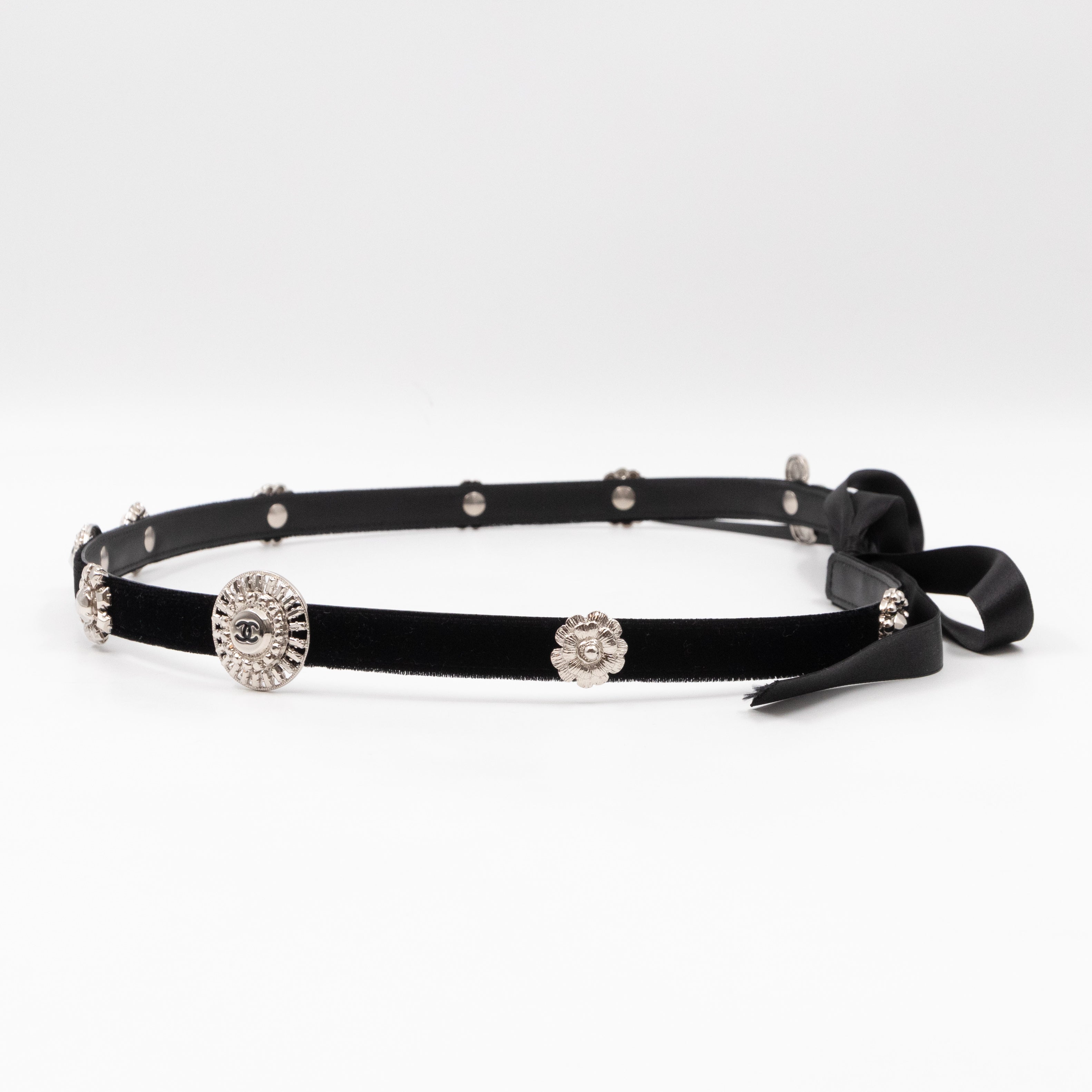Lucky Charms Ribbon Belt Black Velvet