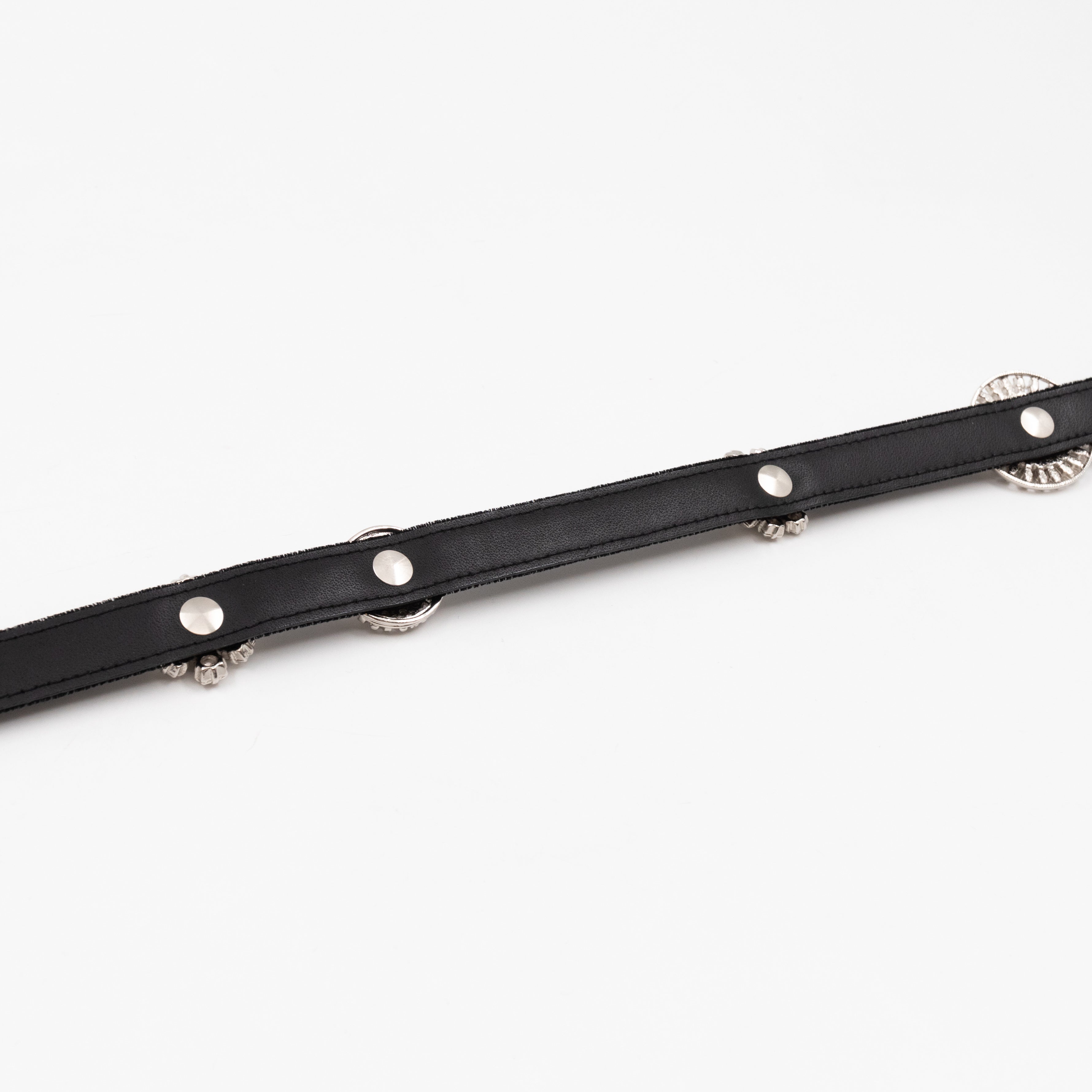Lucky Charms Ribbon Belt Black Velvet