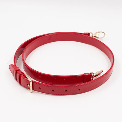 Lady Dior Medium Red Patent Leather