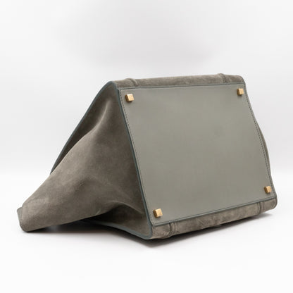 Phantom Medium Luggage Grey Suede Leather