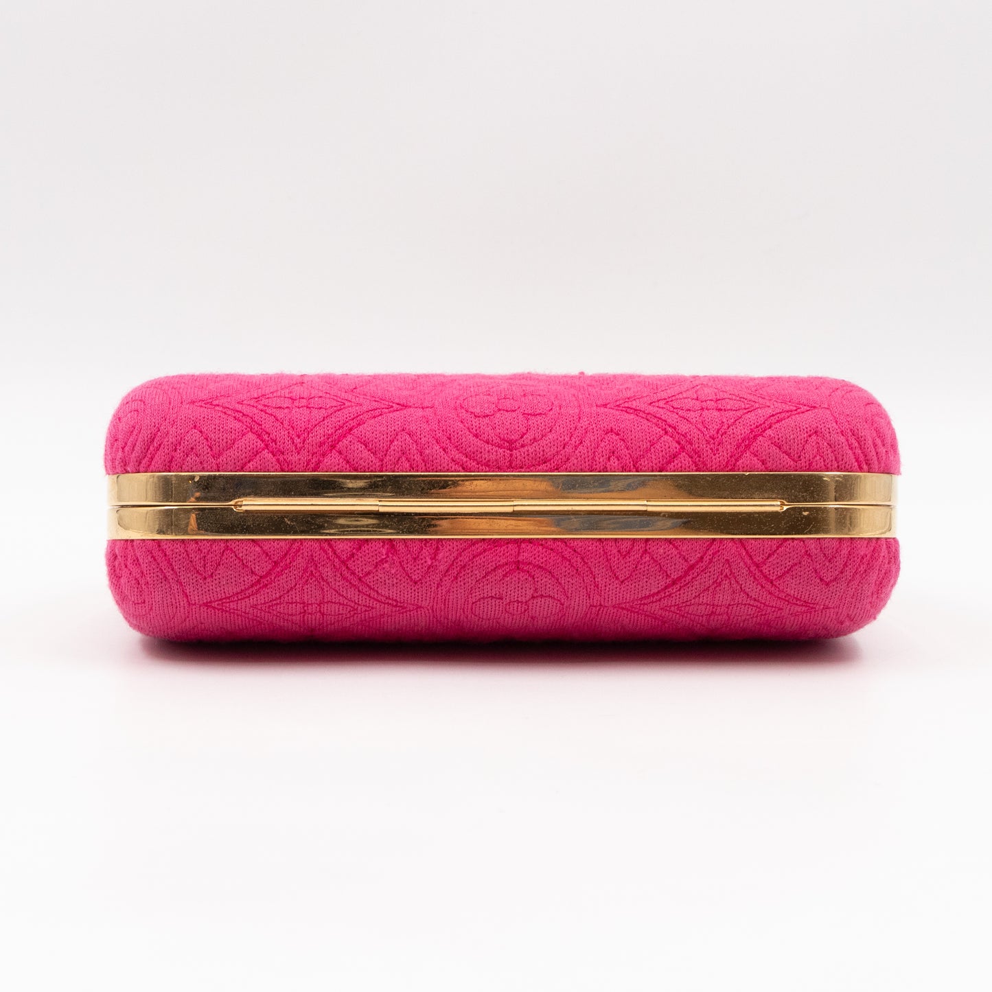 Bleecker Chain Clutch Pink Canvas