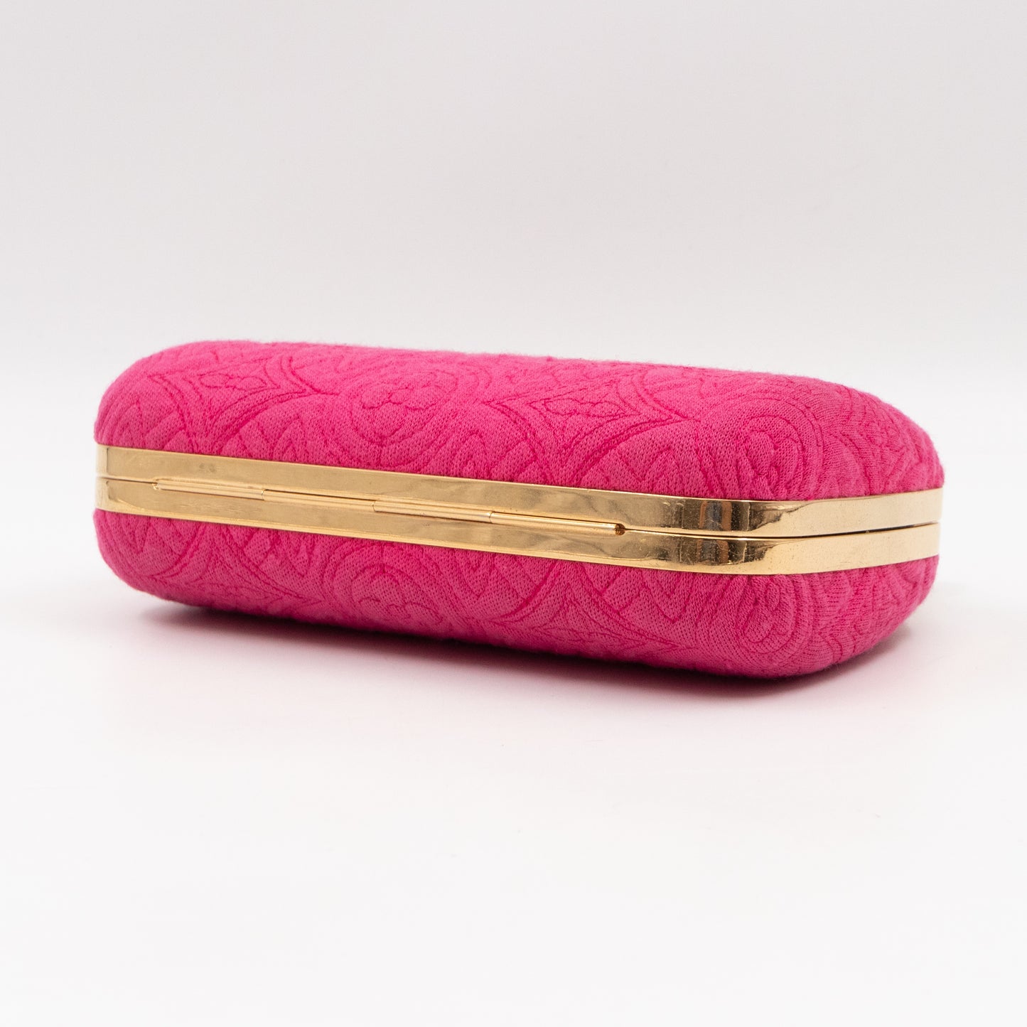 Bleecker Chain Clutch Pink Canvas