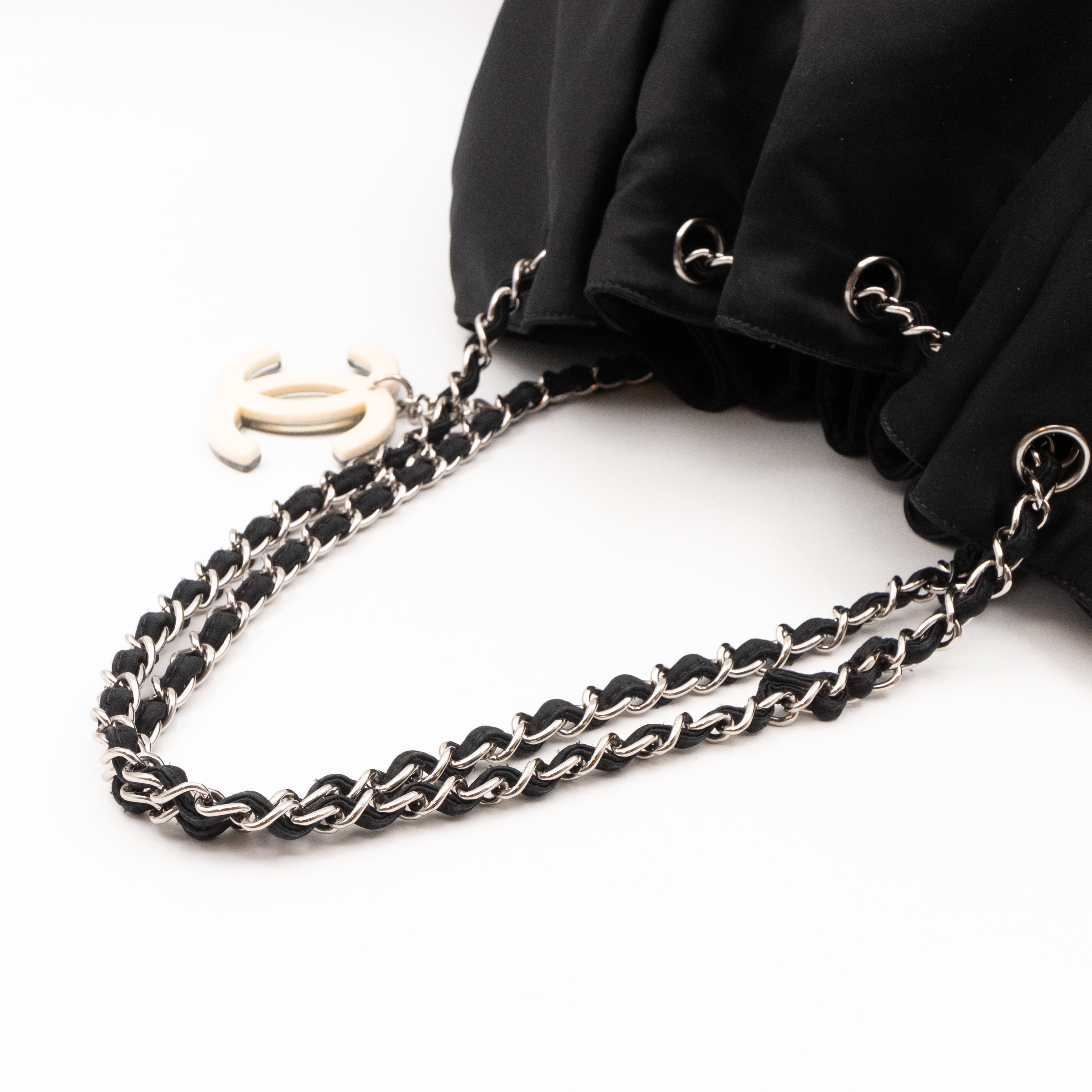 Melrose Cabas Black Satin