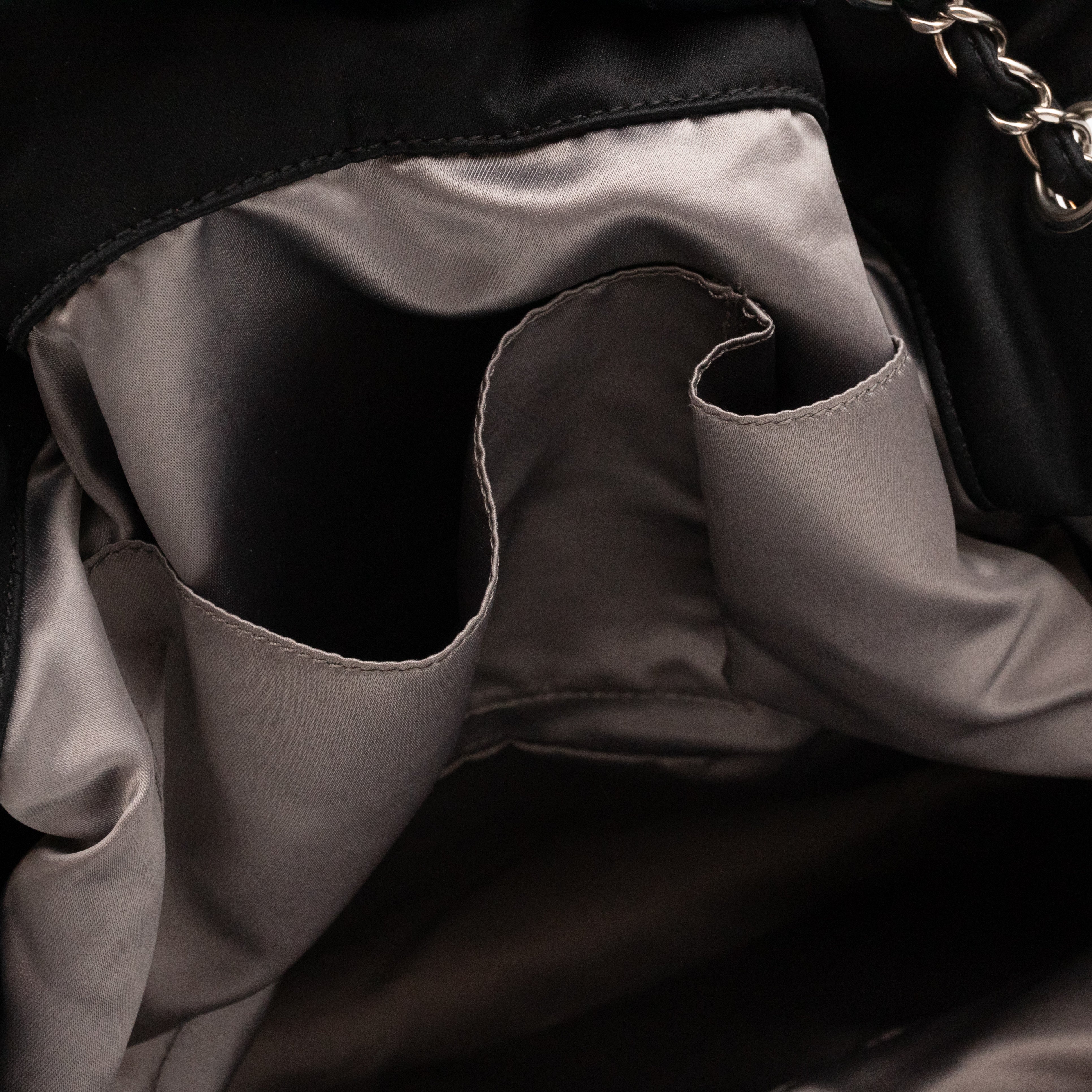 Melrose Cabas Black Satin