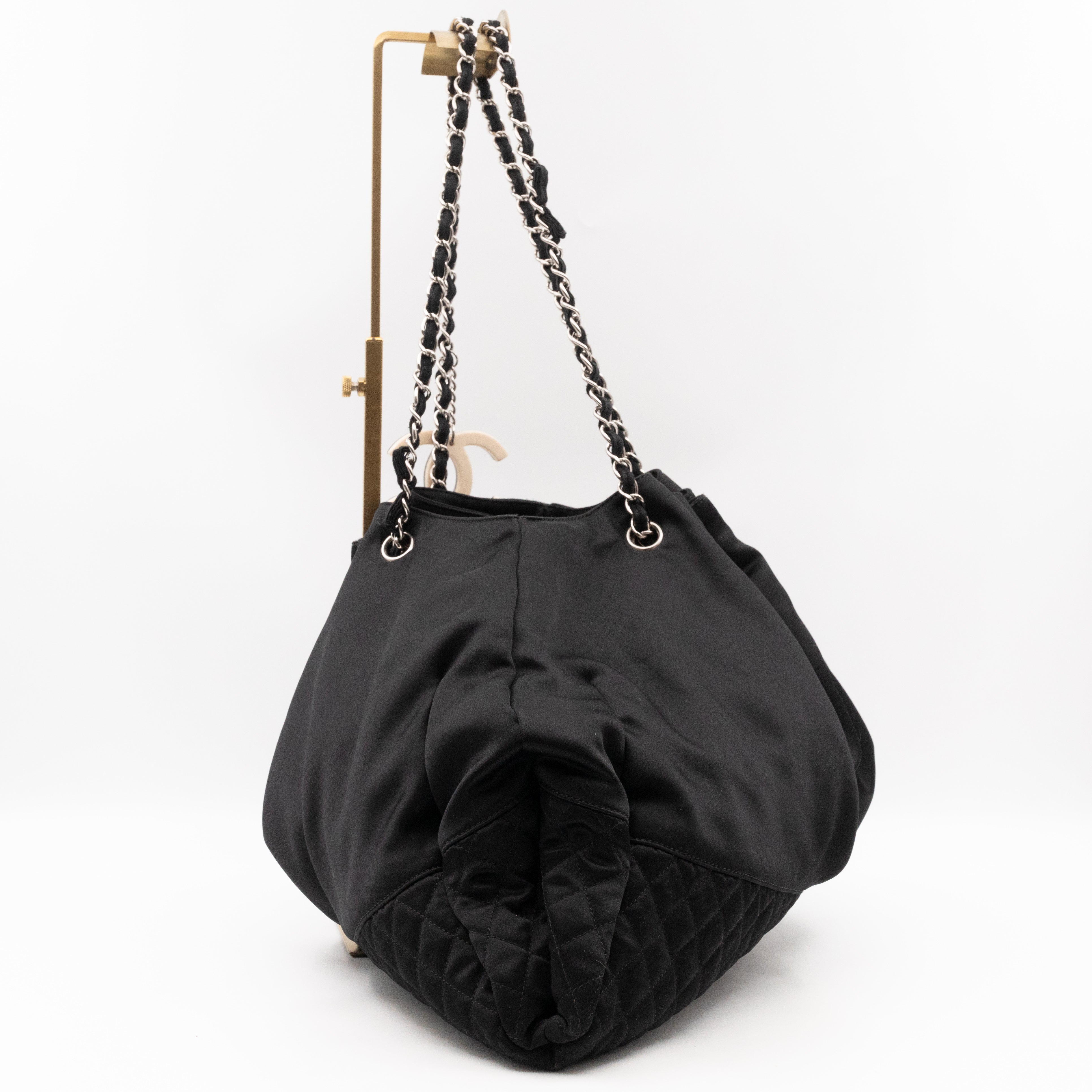 Melrose Cabas Black Satin
