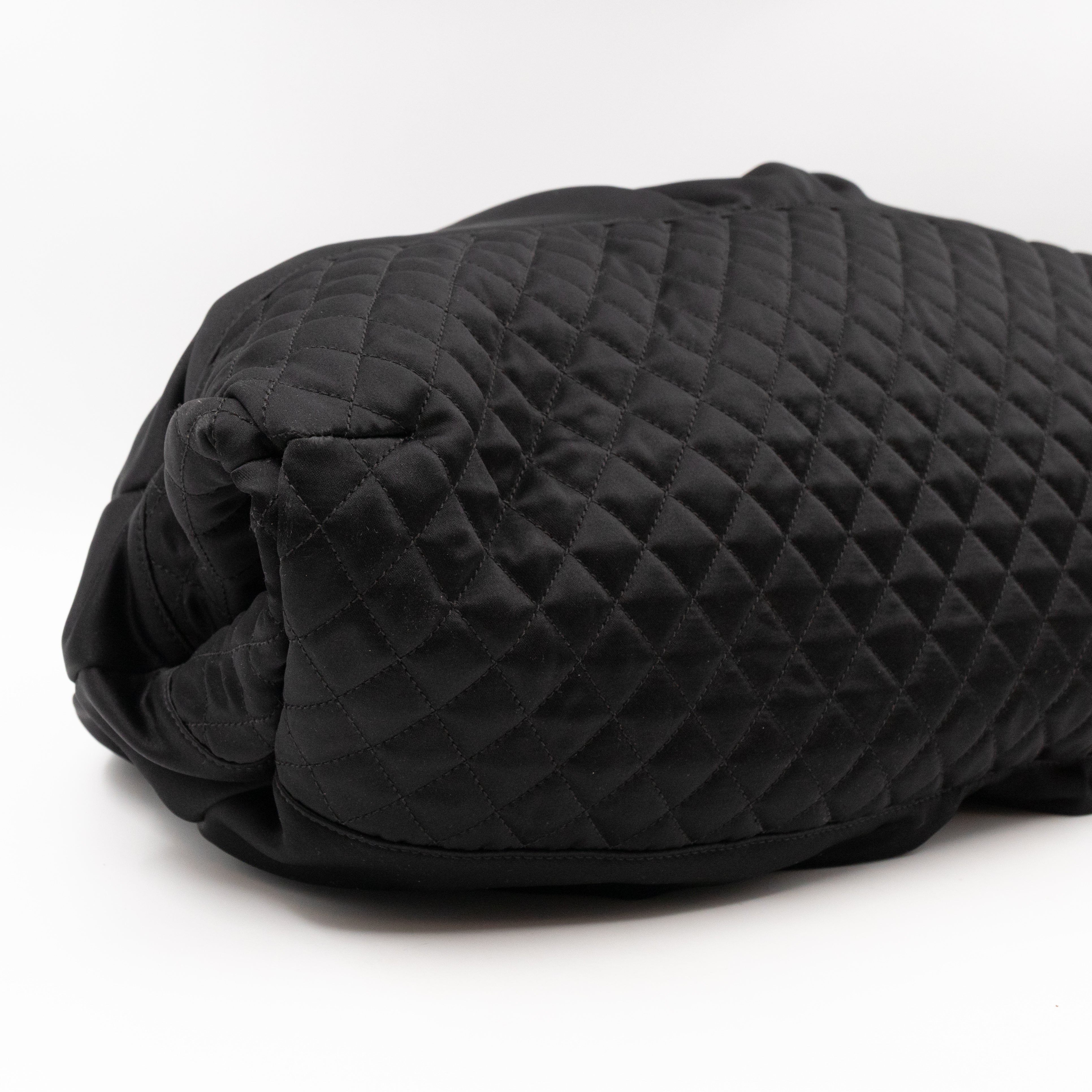Melrose Cabas Black Satin
