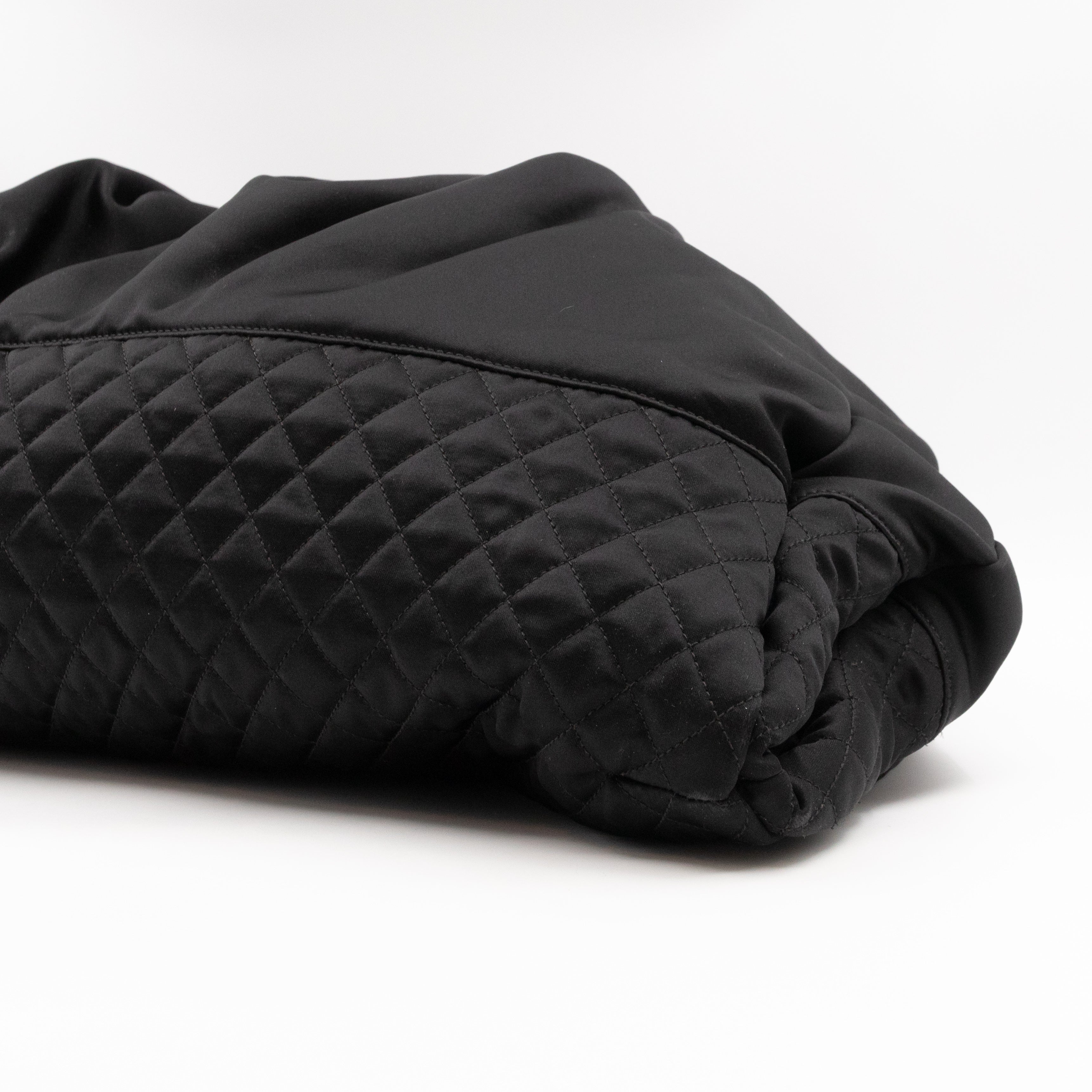 Melrose Cabas Black Satin