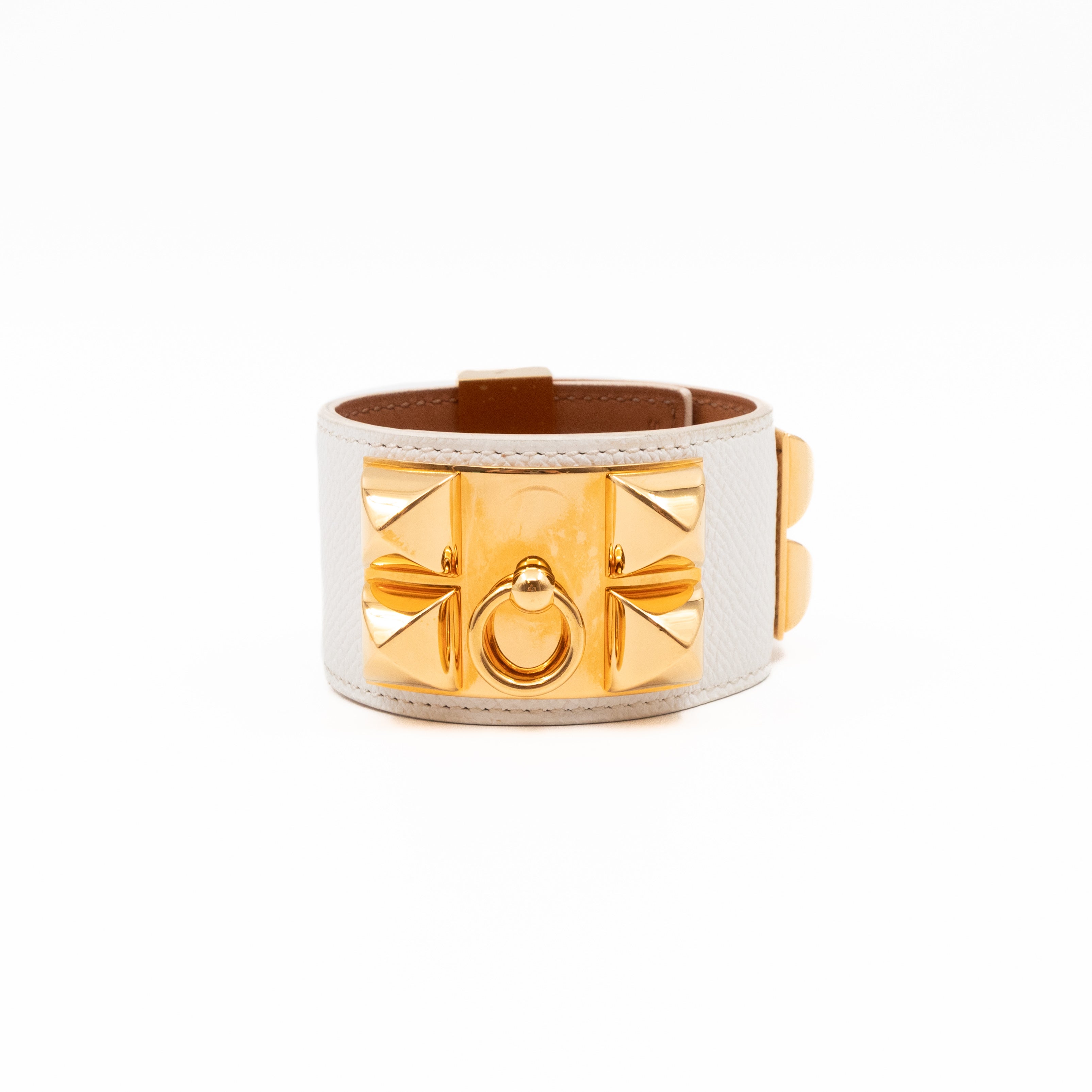 Collier de Chien Bracelet White & Gold