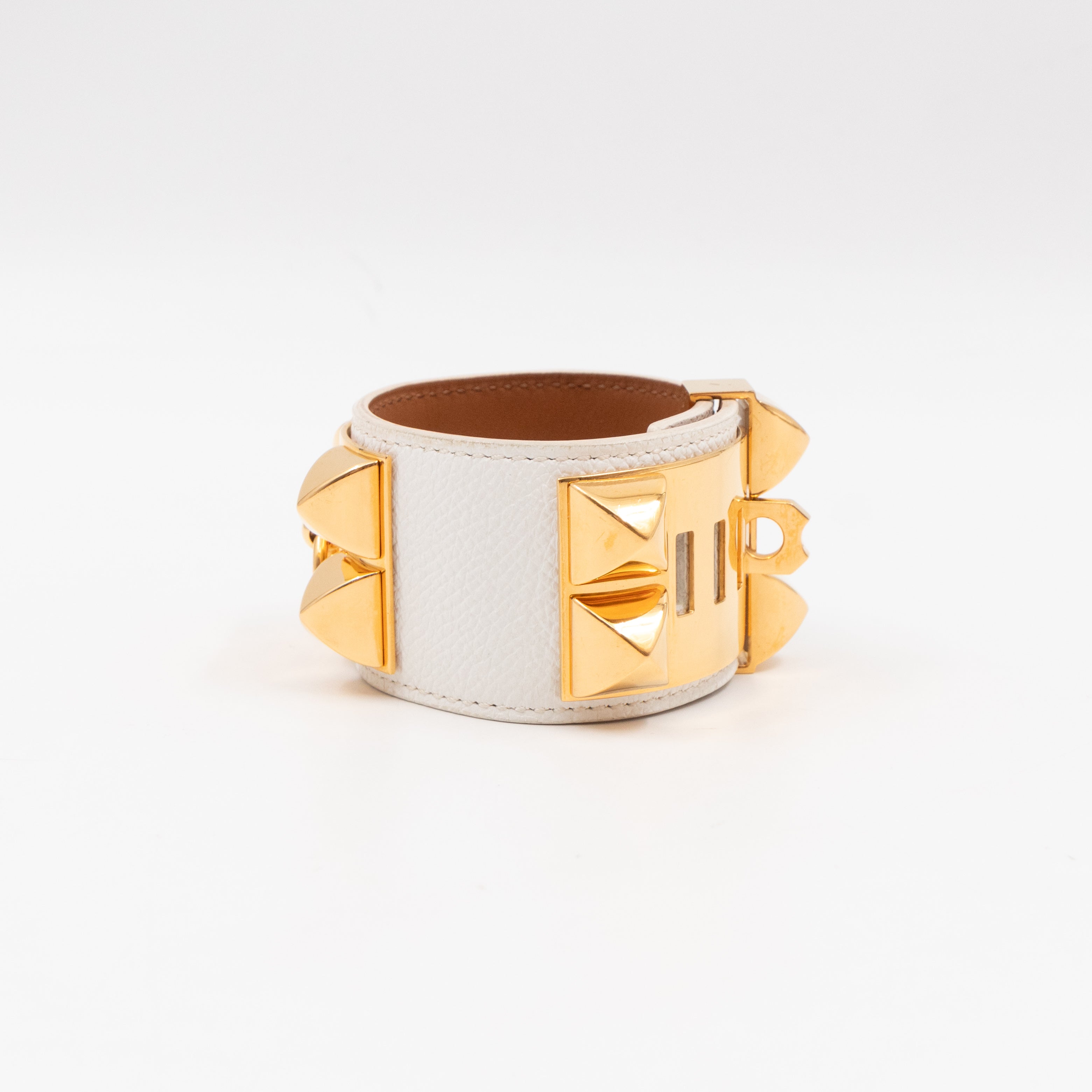 Collier de Chien Bracelet White & Gold