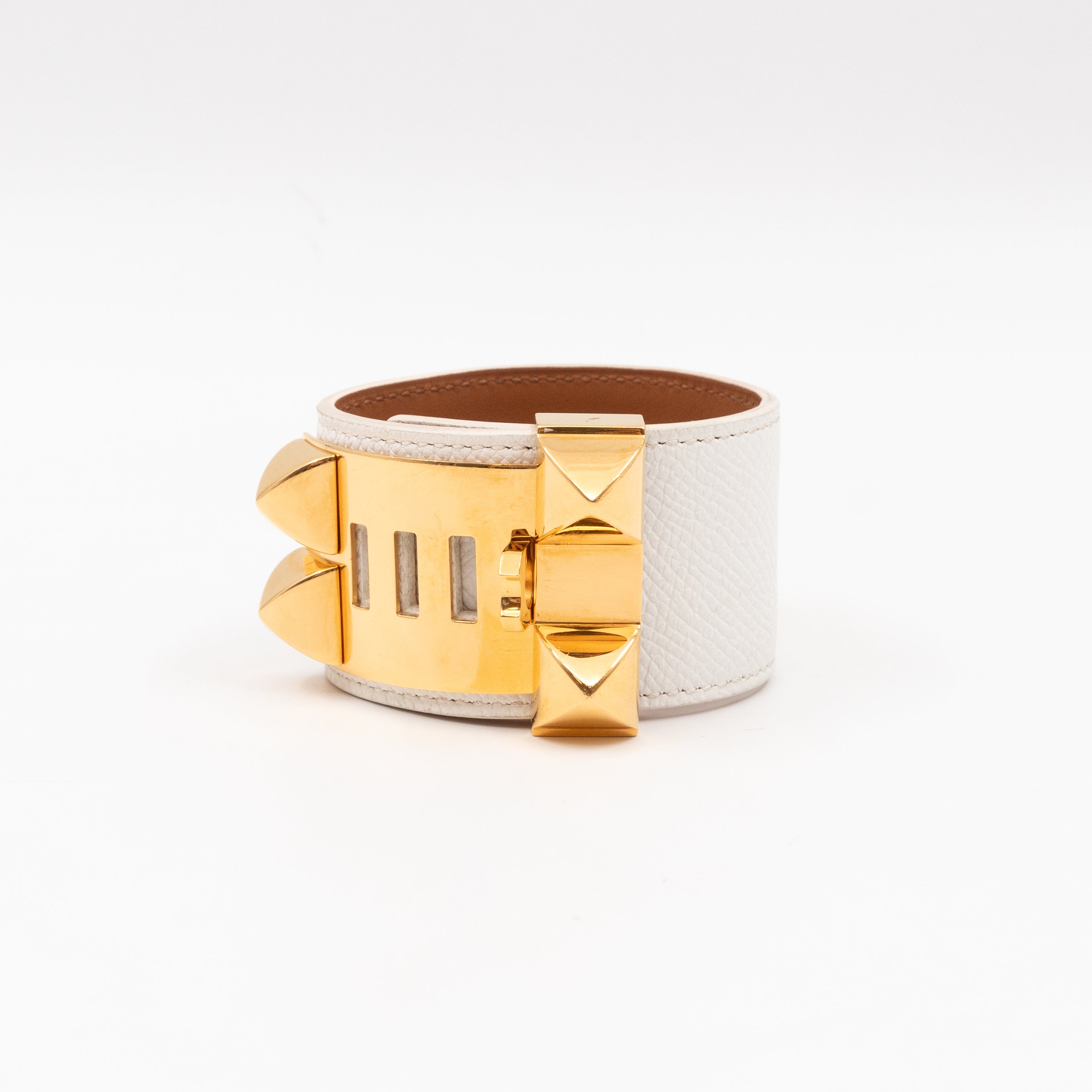 Collier de Chien Bracelet White & Gold
