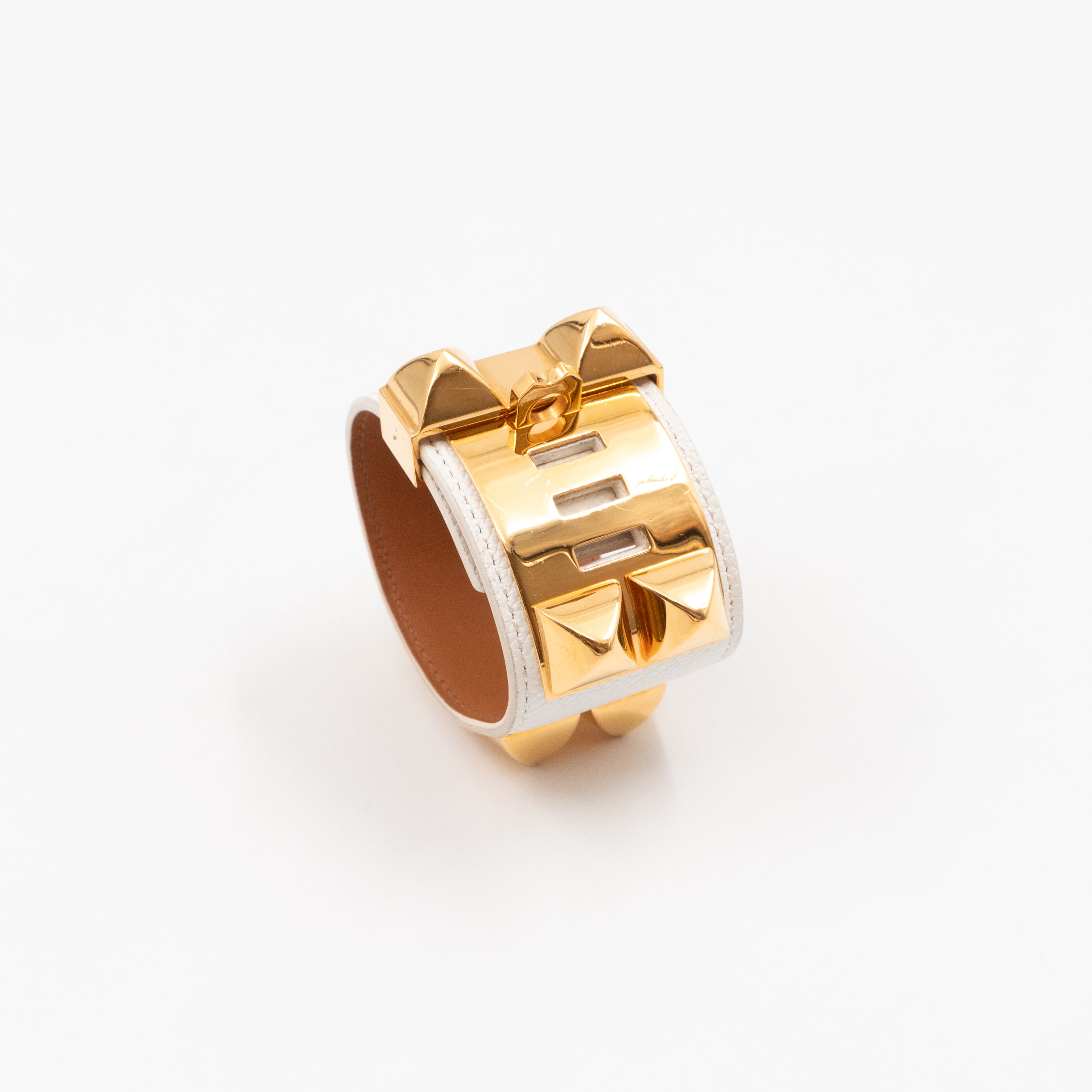 Collier de Chien Bracelet White & Gold