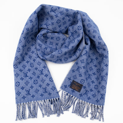 Denimbellished City Scarf Blue