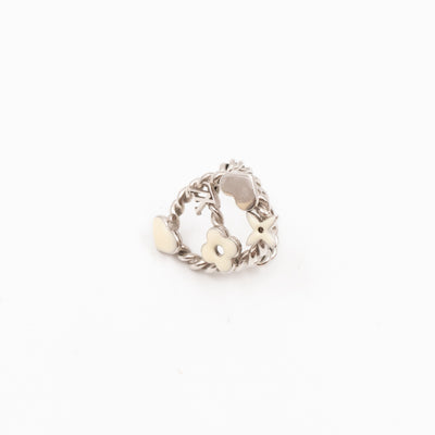 Sweet Monogram Ring White Silver