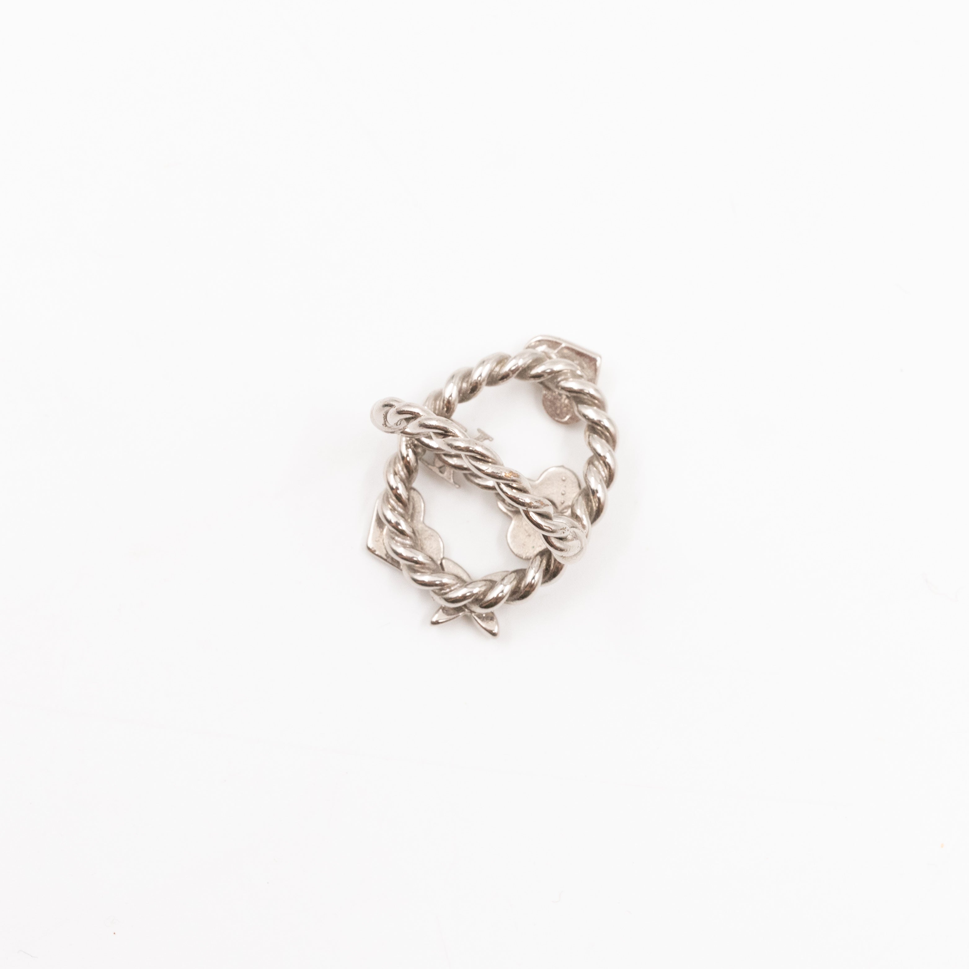Sweet Monogram Ring White Silver