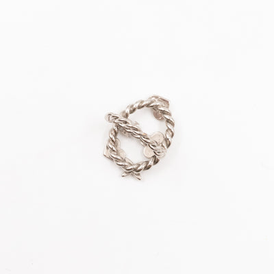Sweet Monogram Ring White Silver