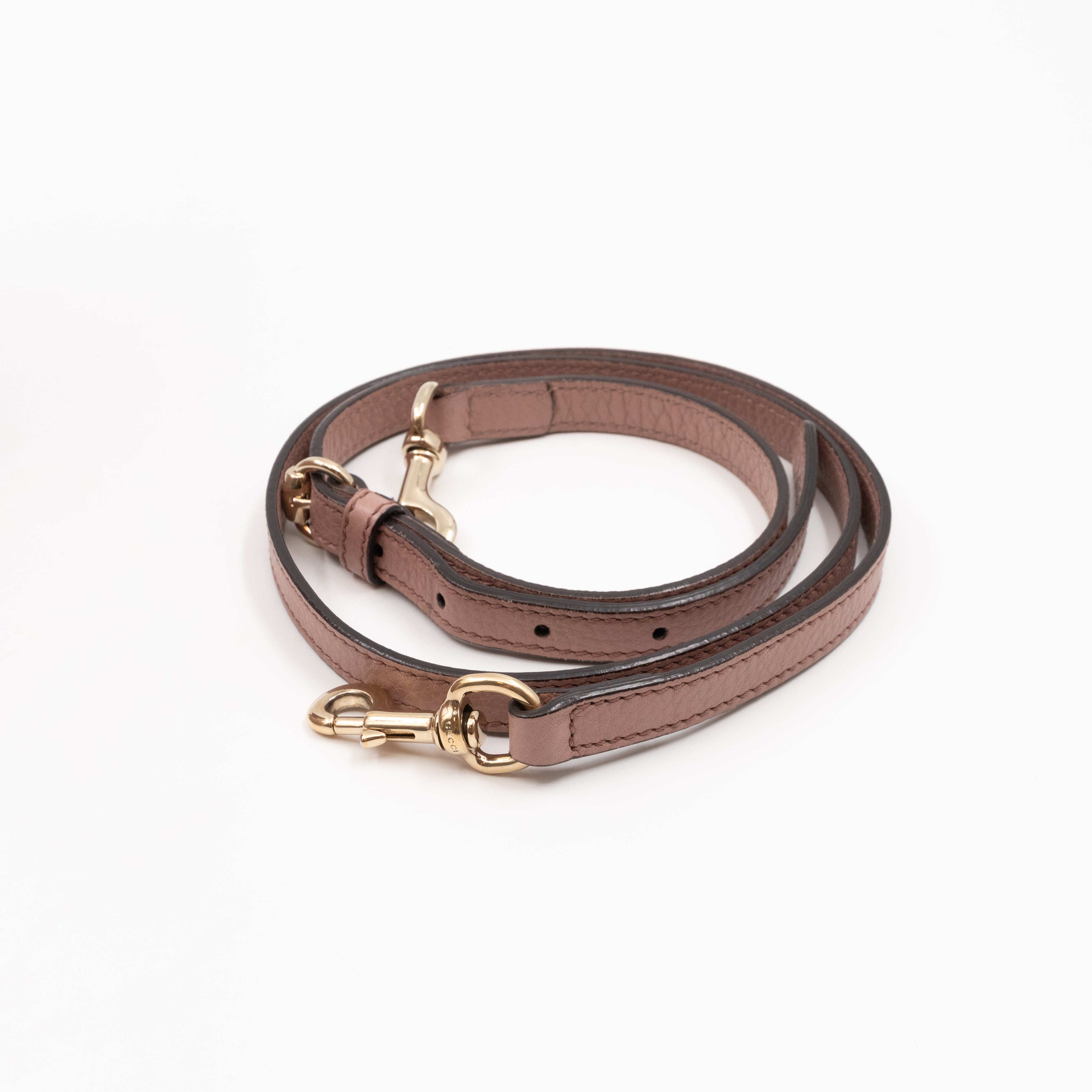 Soho Two Way Shoulder Bag Rose Beige Leather