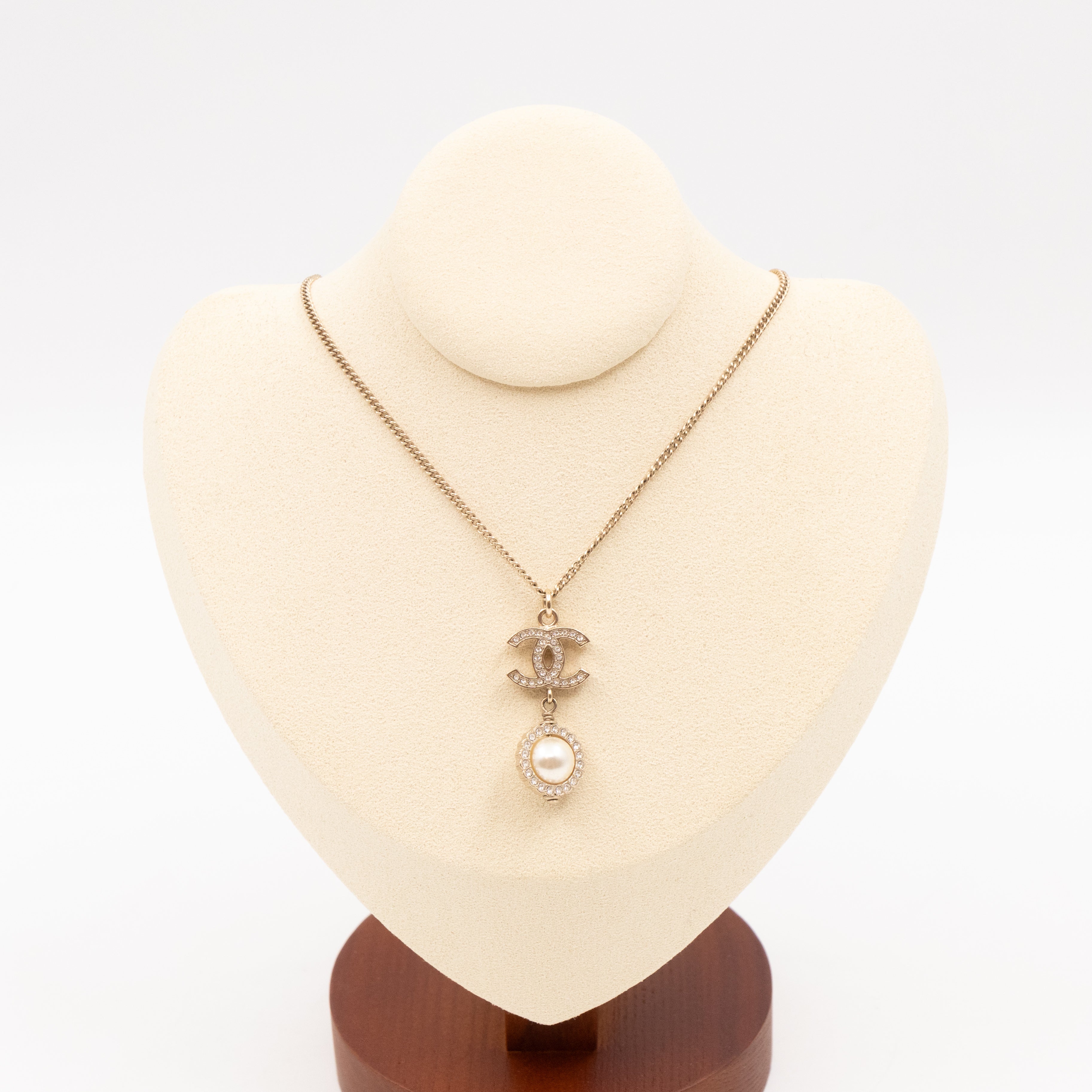 CC Pearl Drop Necklace