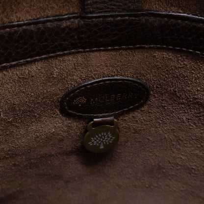 Vintage Crossbody Flap Bag Brown Leather