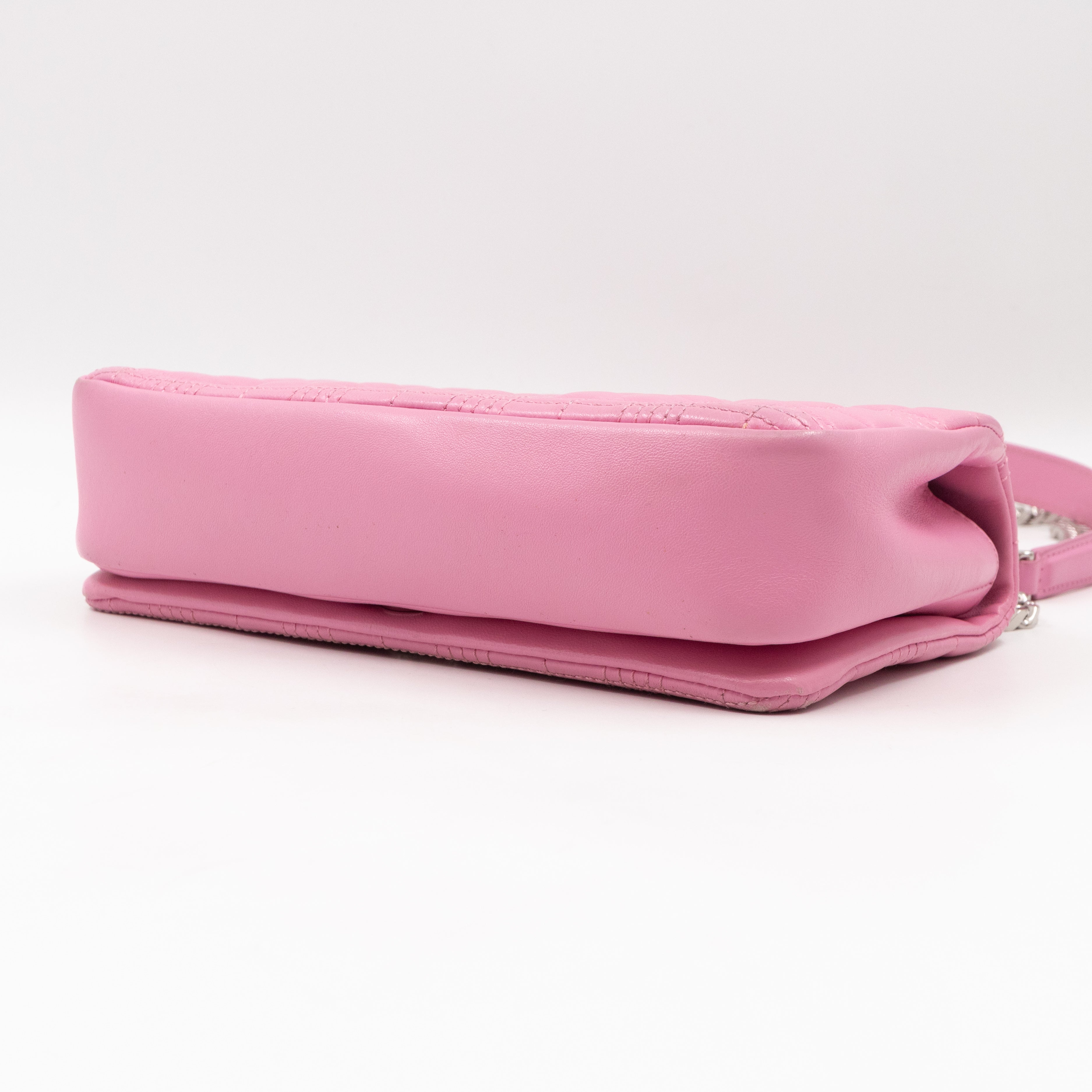 Small Quilted Lola Bag Light Pink Leather