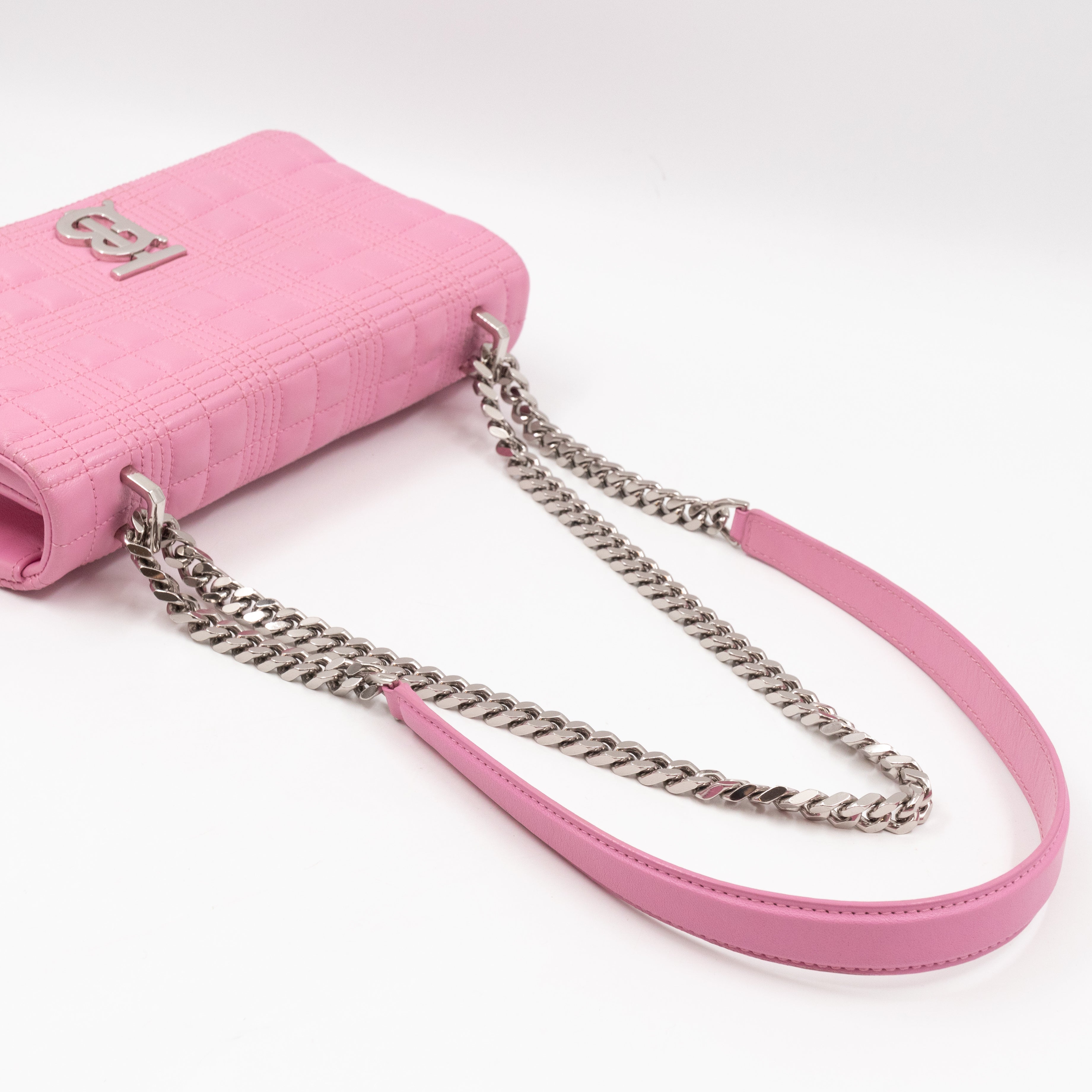 Small Quilted Lola Bag Light Pink Leather