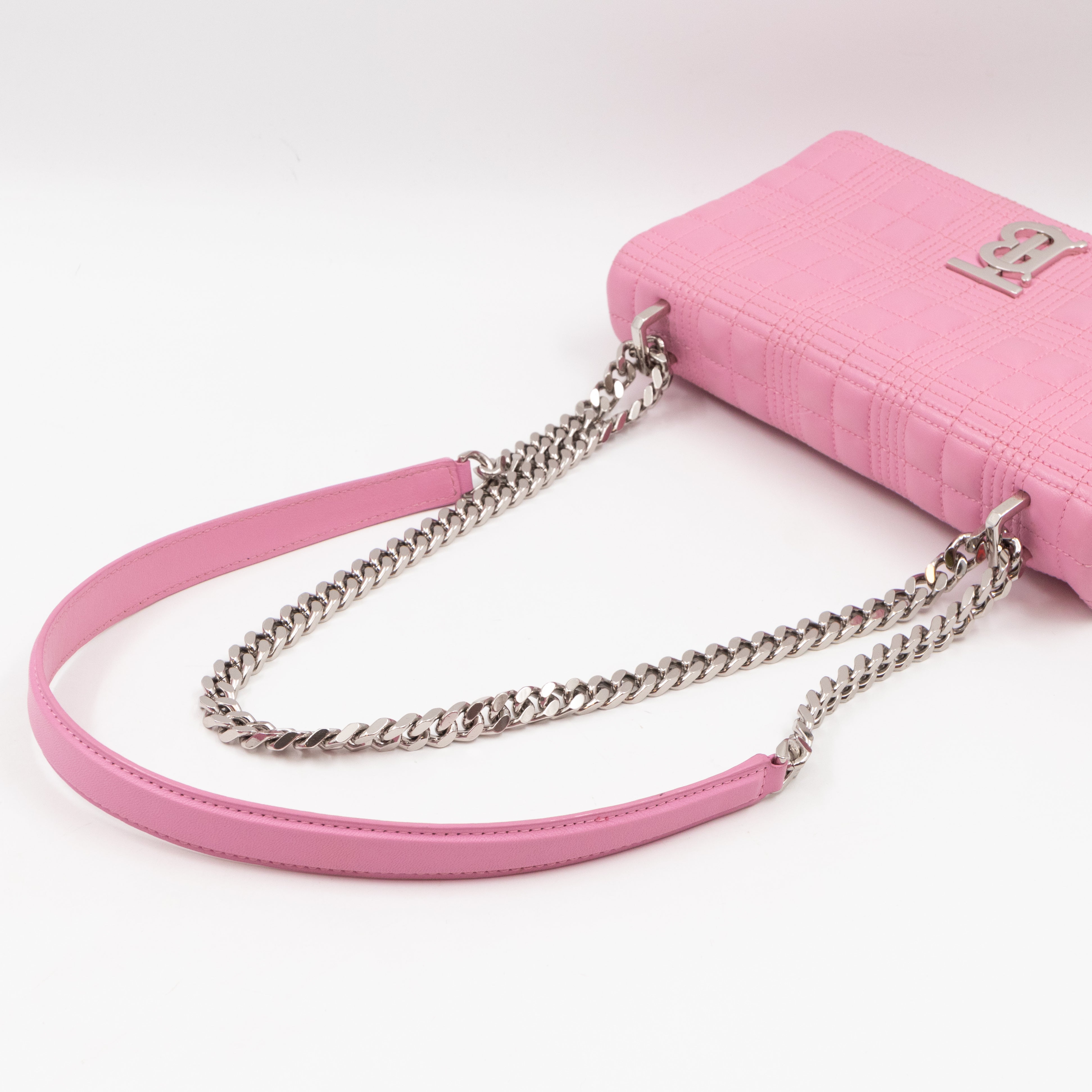 Small Quilted Lola Bag Light Pink Leather