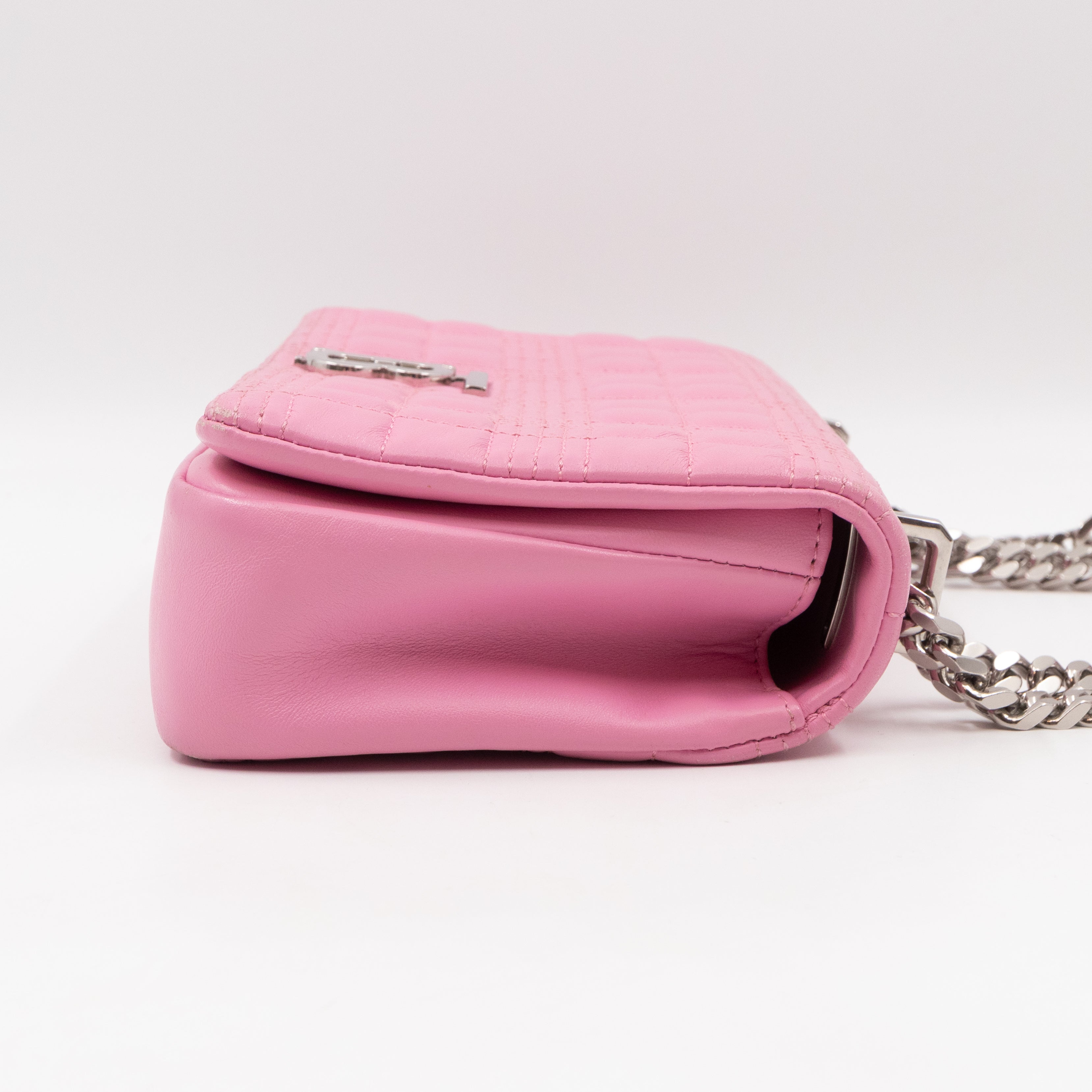 Small Quilted Lola Bag Light Pink Leather