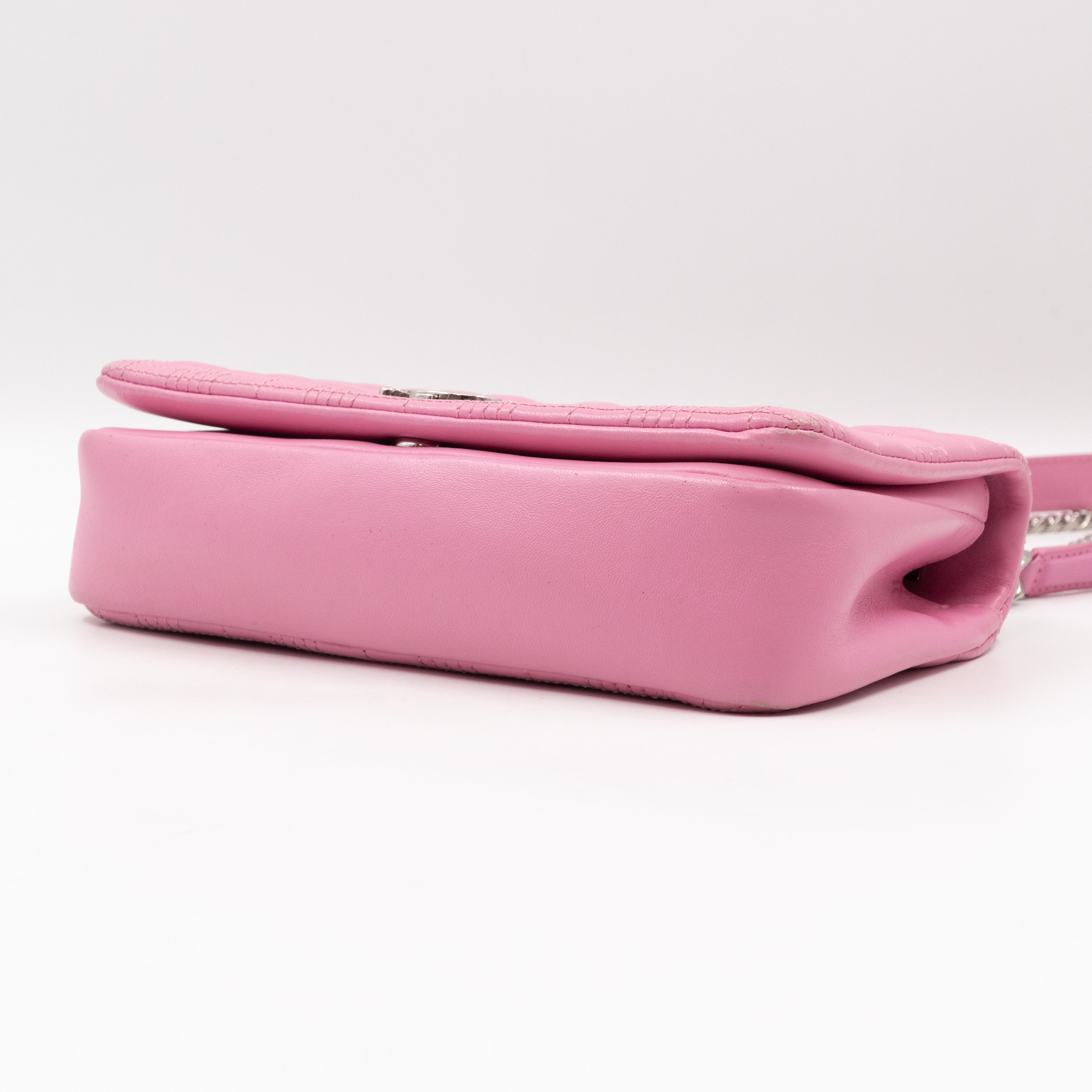 Small Quilted Lola Bag Light Pink Leather