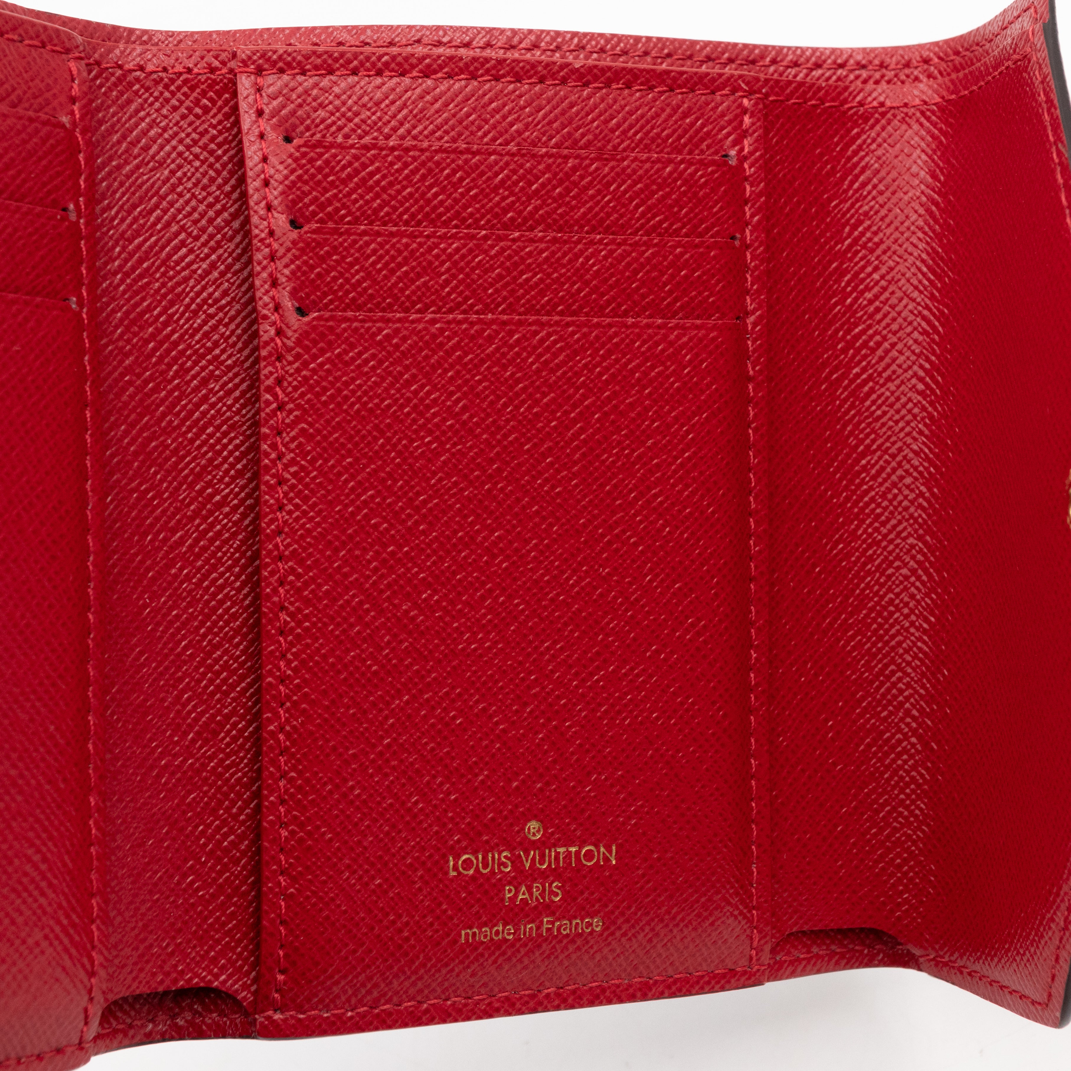 Victorine Wallet Damier Ebene Fuchsia