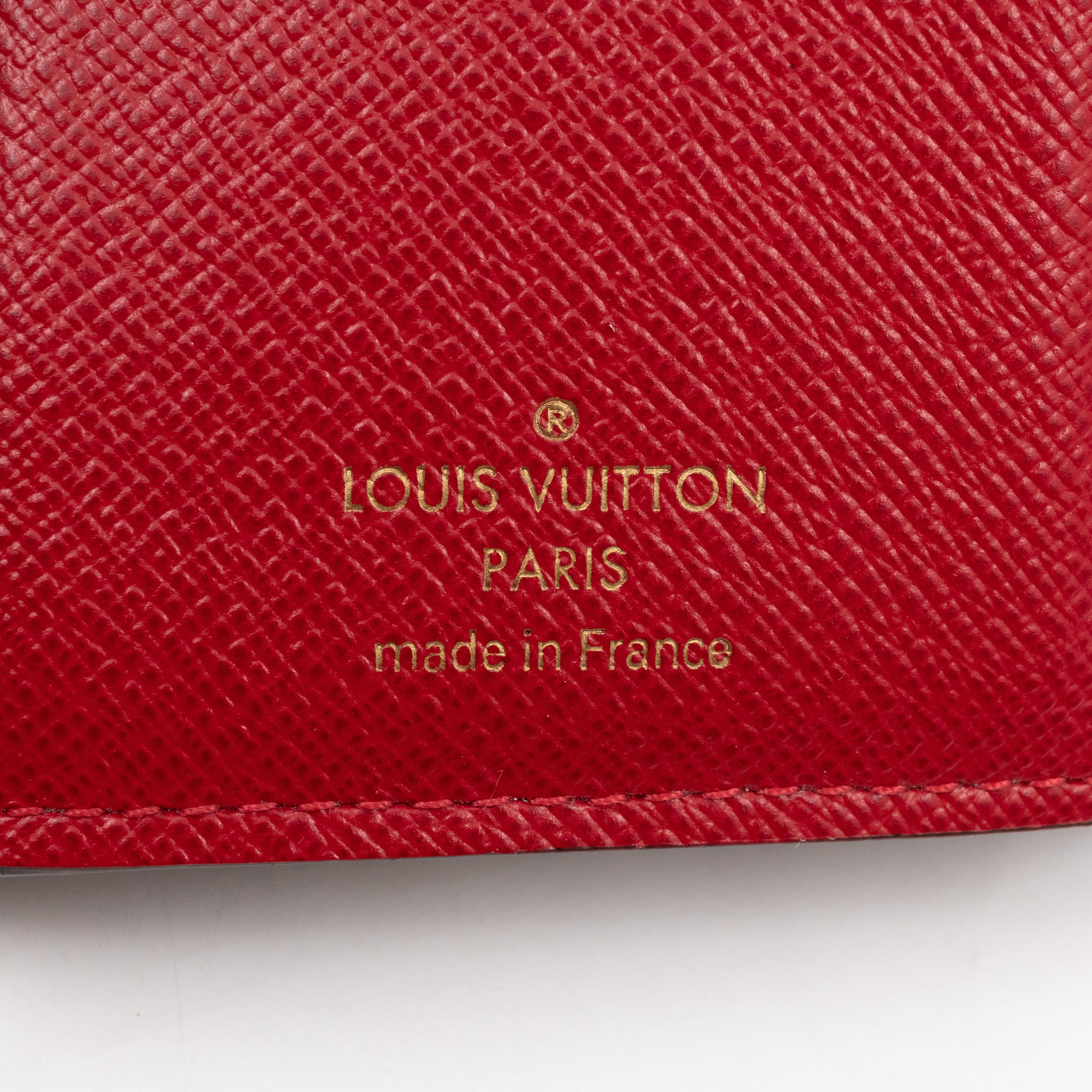 Victorine Wallet Damier Ebene Fuchsia
