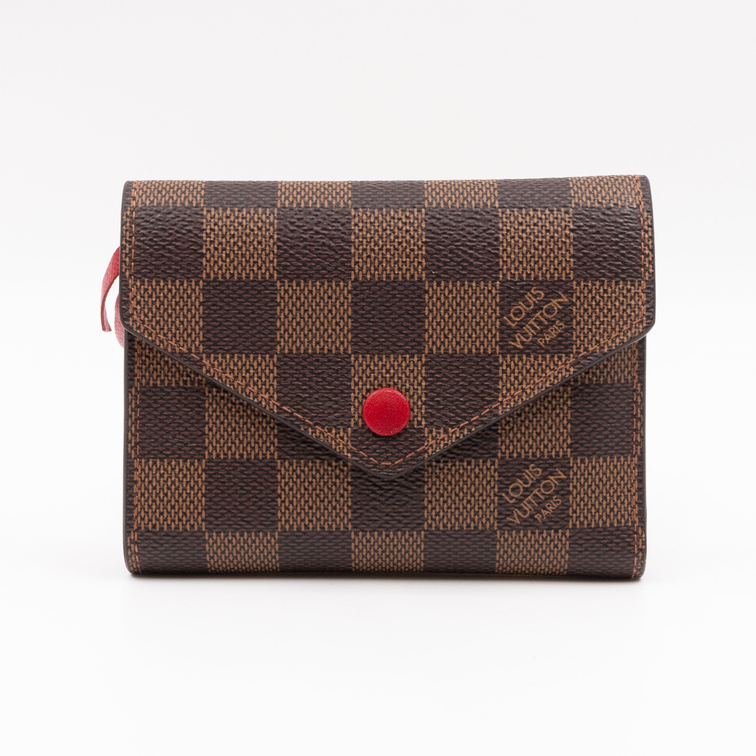 Victorine Wallet Damier Ebene Fuchsia