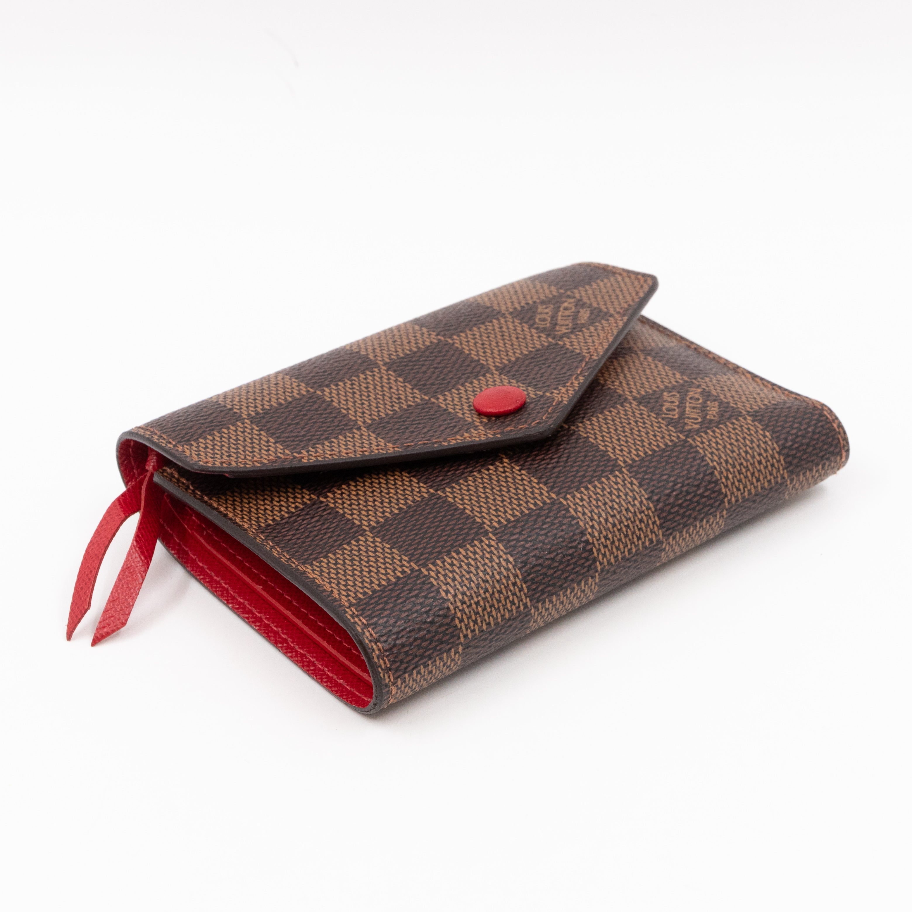 Victorine Wallet Damier Ebene Fuchsia