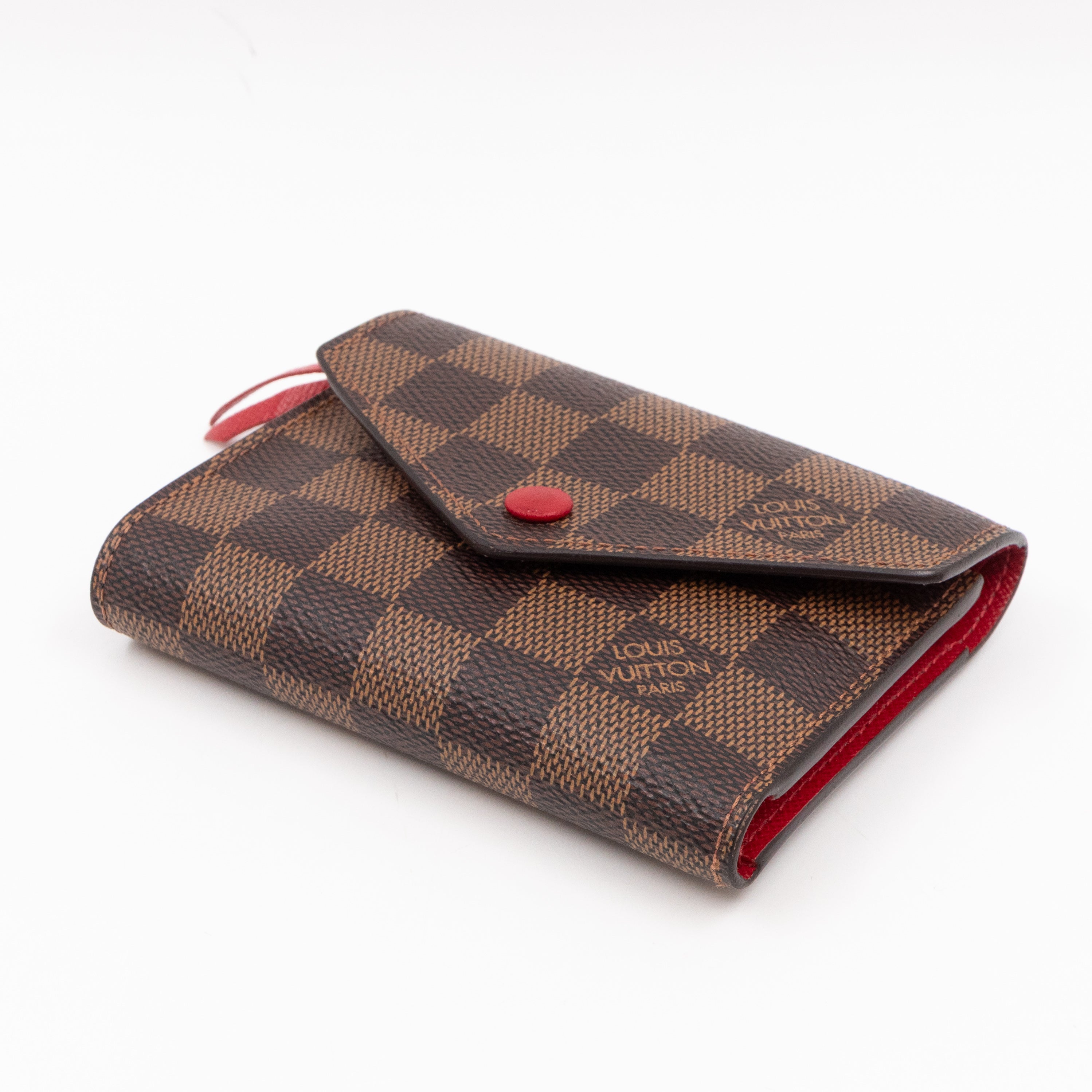 Victorine Wallet Damier Ebene Fuchsia